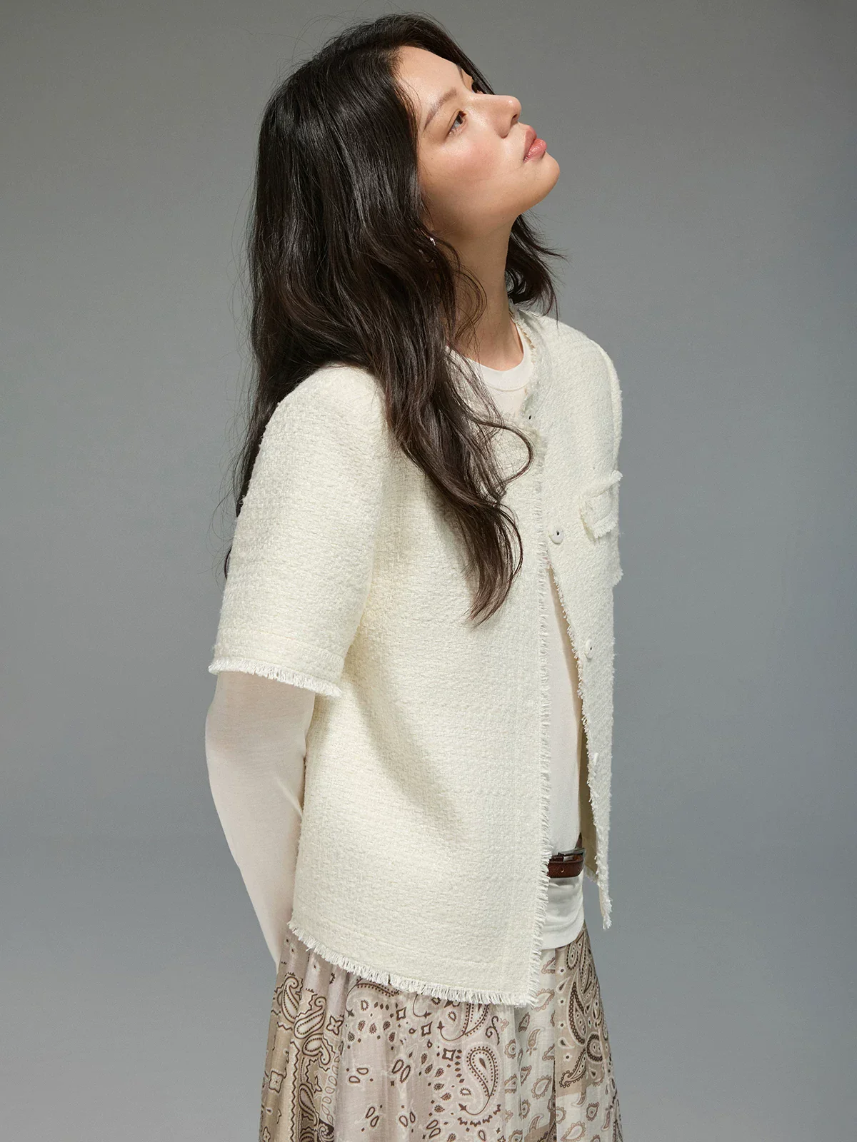 Fringed Tweed Jacket - Image 5