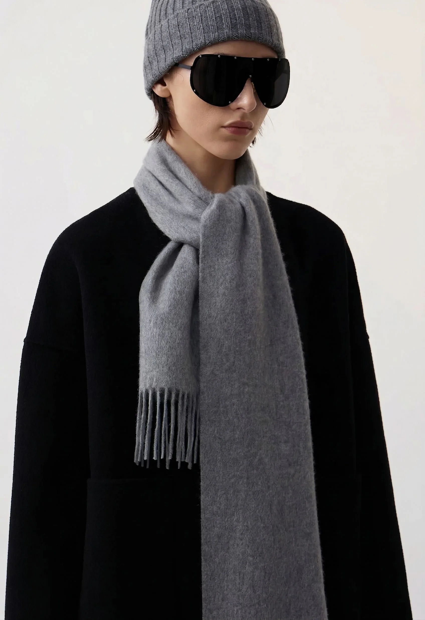 Fringed Wrap Scarf - Image 3