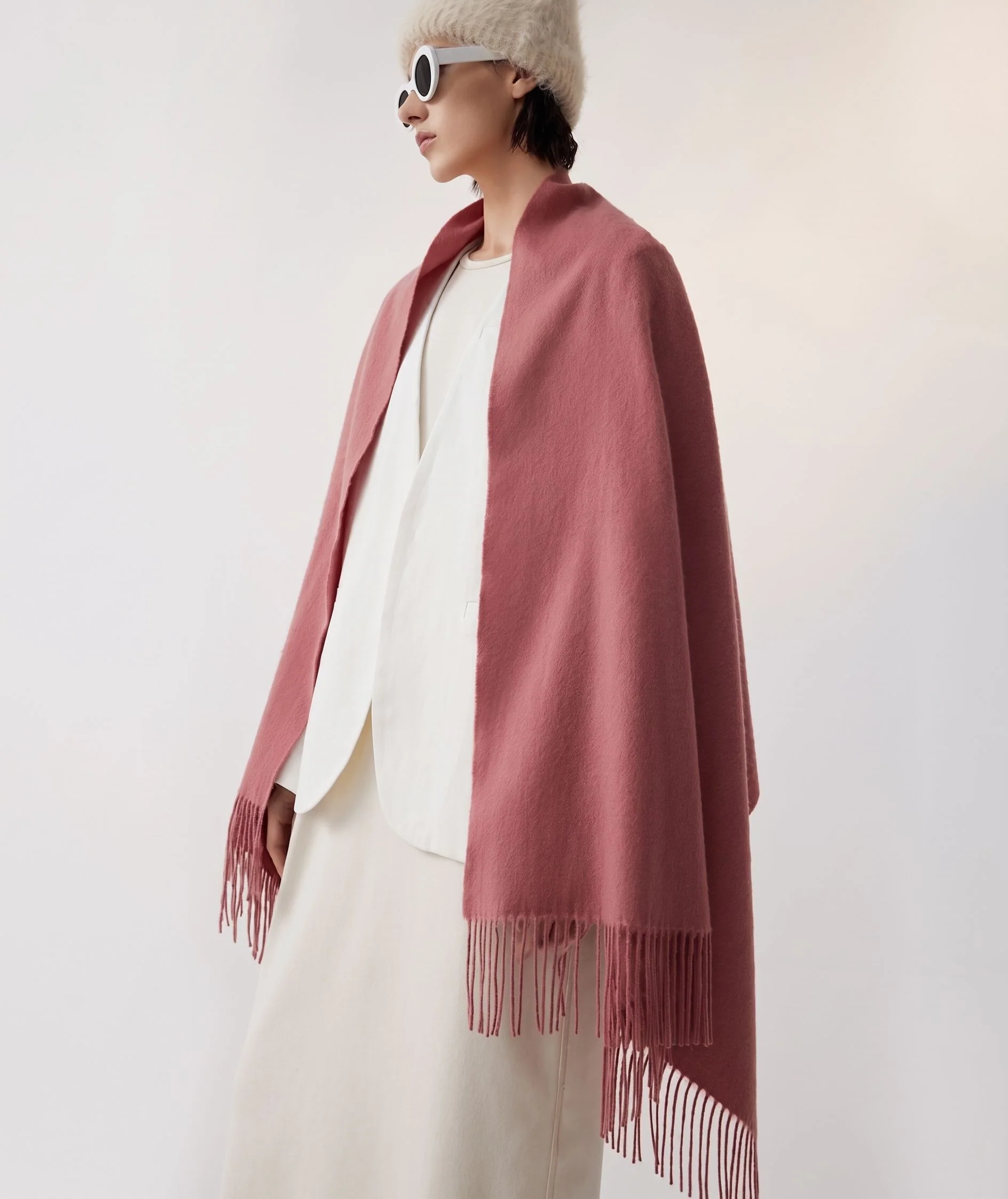 Fringed Wrap Scarf - Image 10