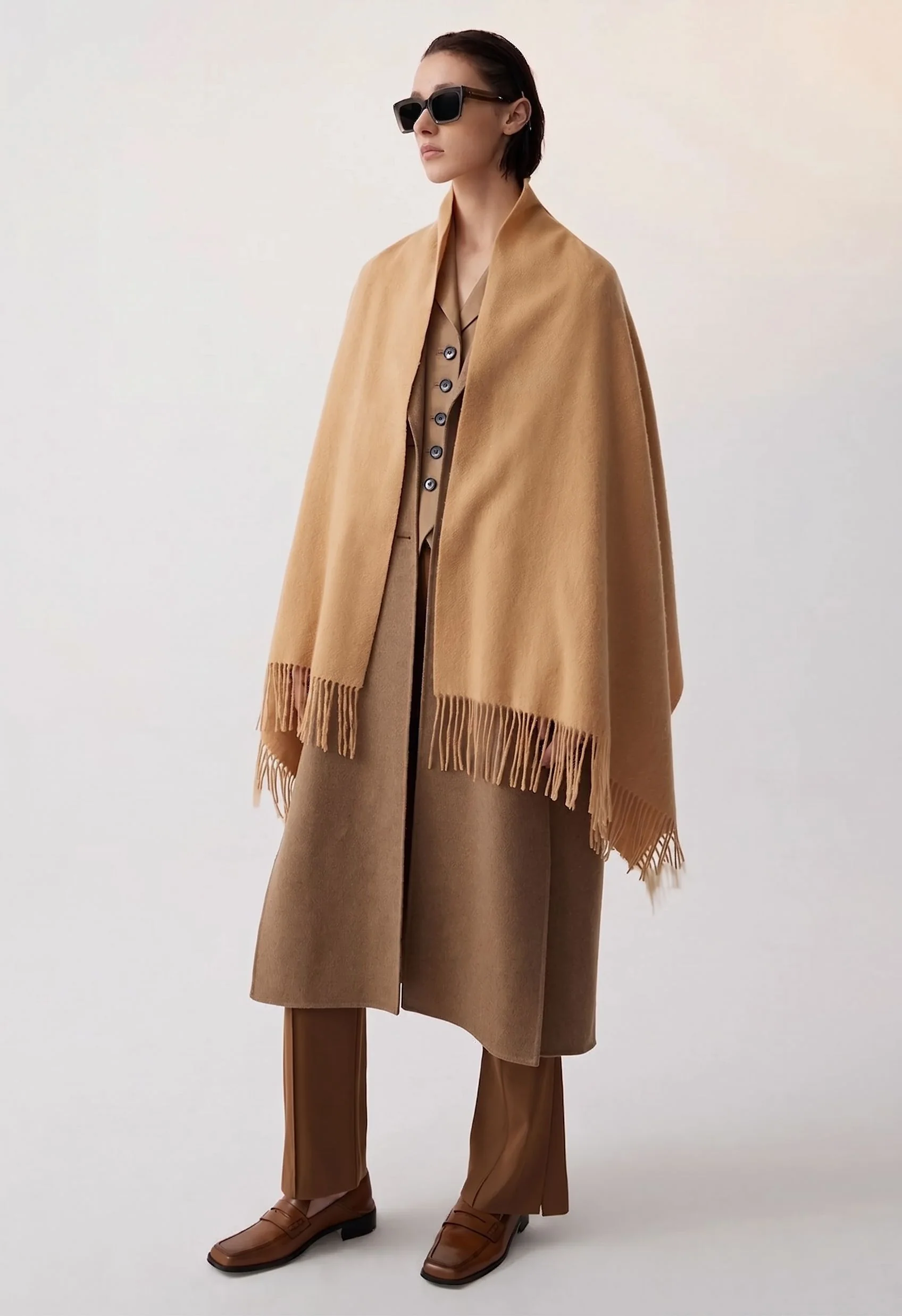 Fringed Wrap Scarf - Image 2