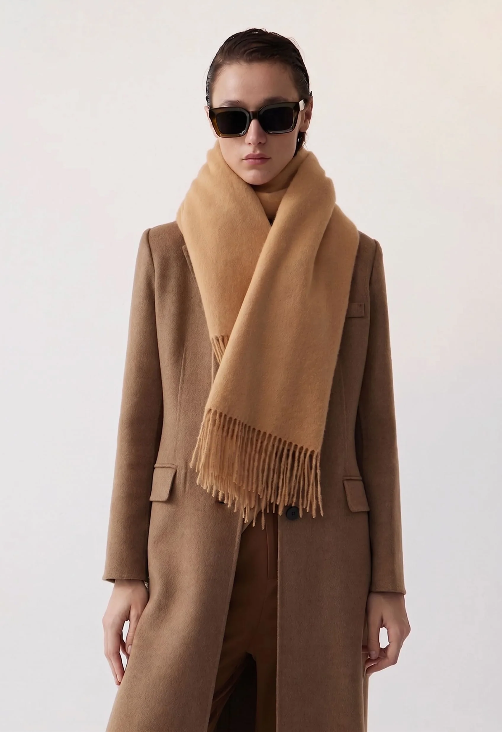 Fringed Wrap Scarf - Image 3