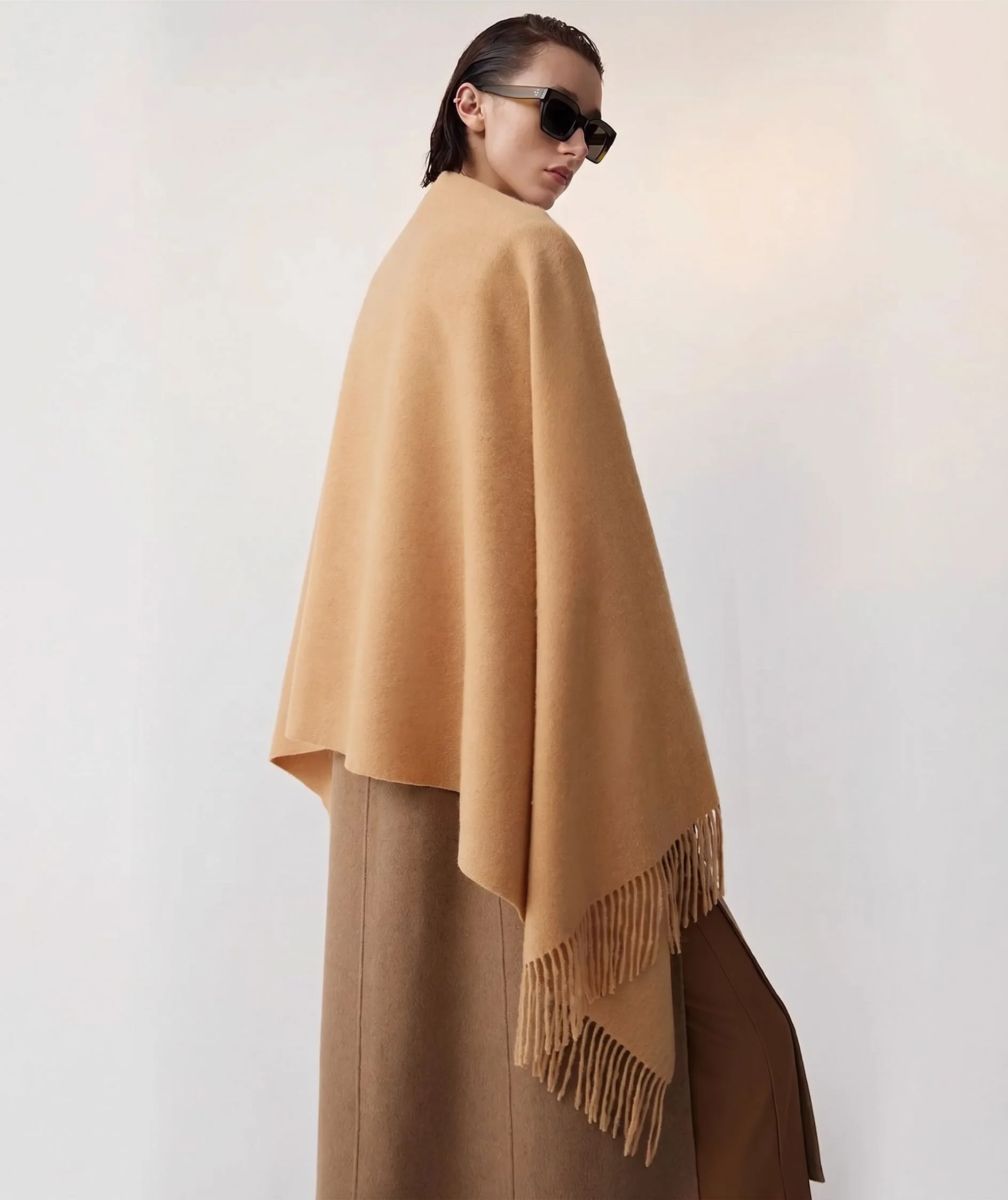Fringed Wrap Scarf - Image 4