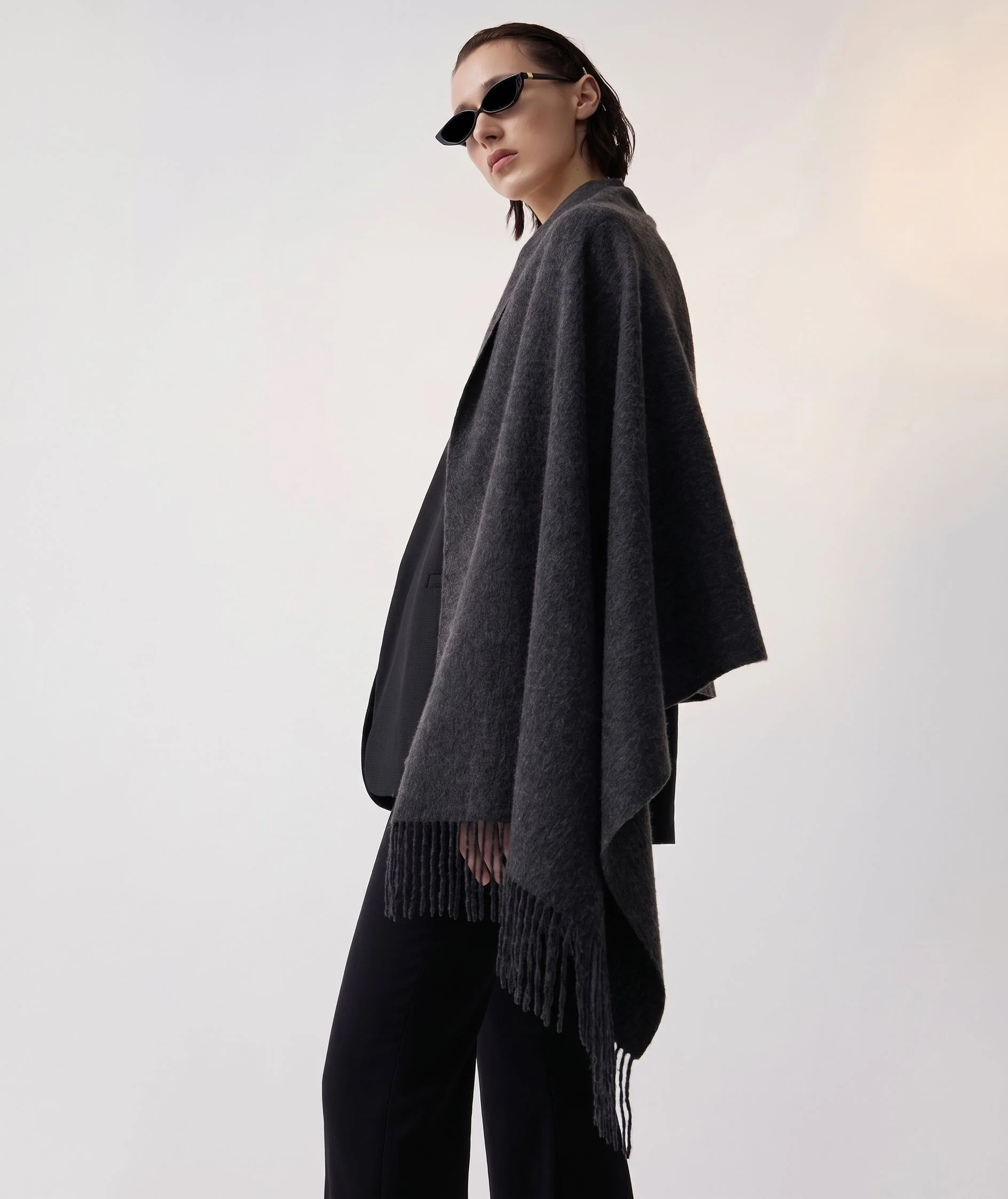 Fringed Wrap Scarf - Image 6