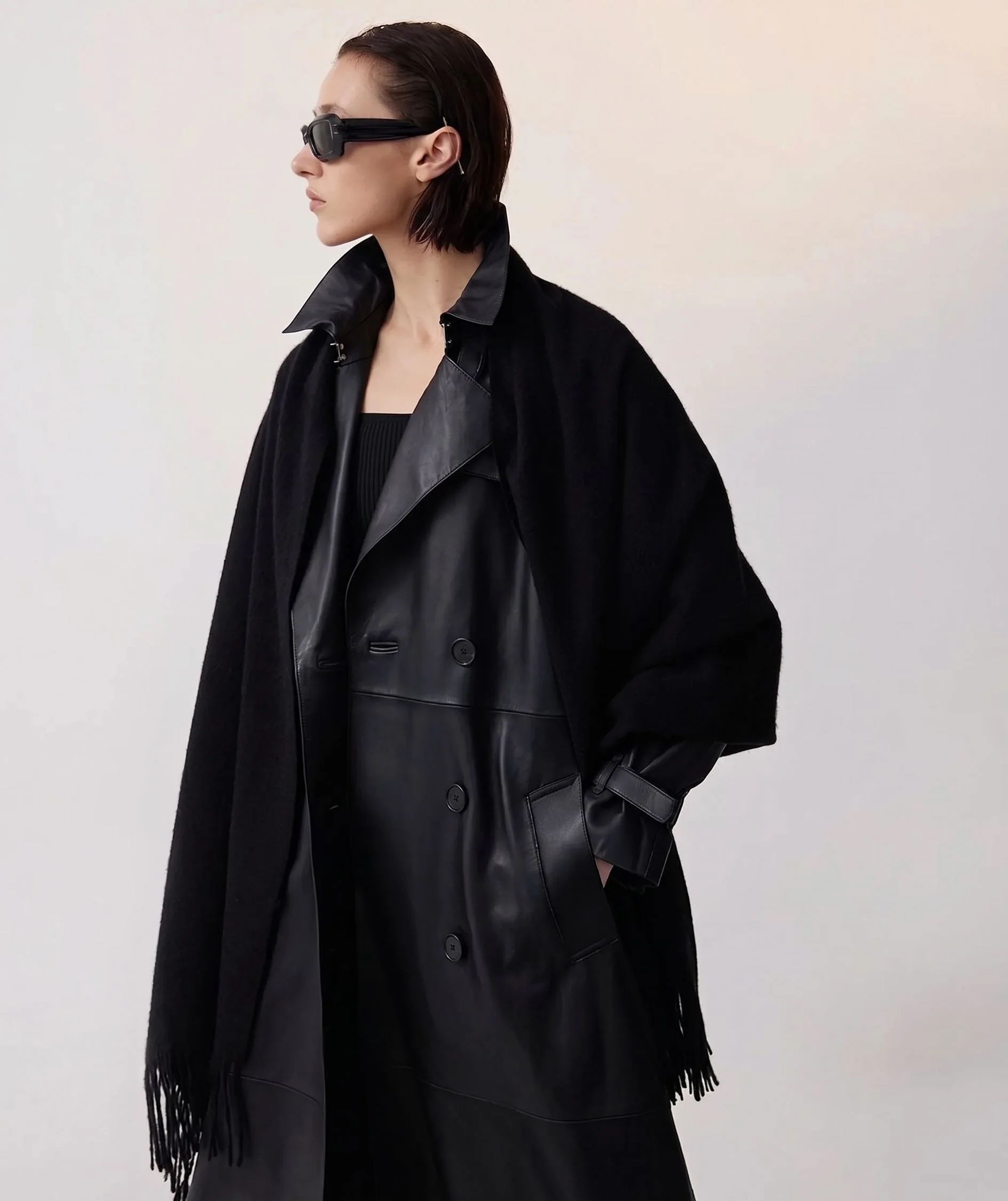 Fringed Wrap Scarf - Image 8