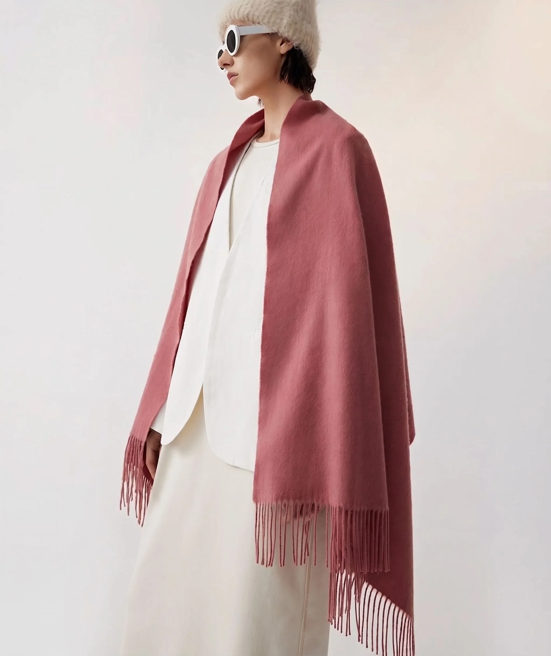 Fringed Wrap Scarf - Image 12