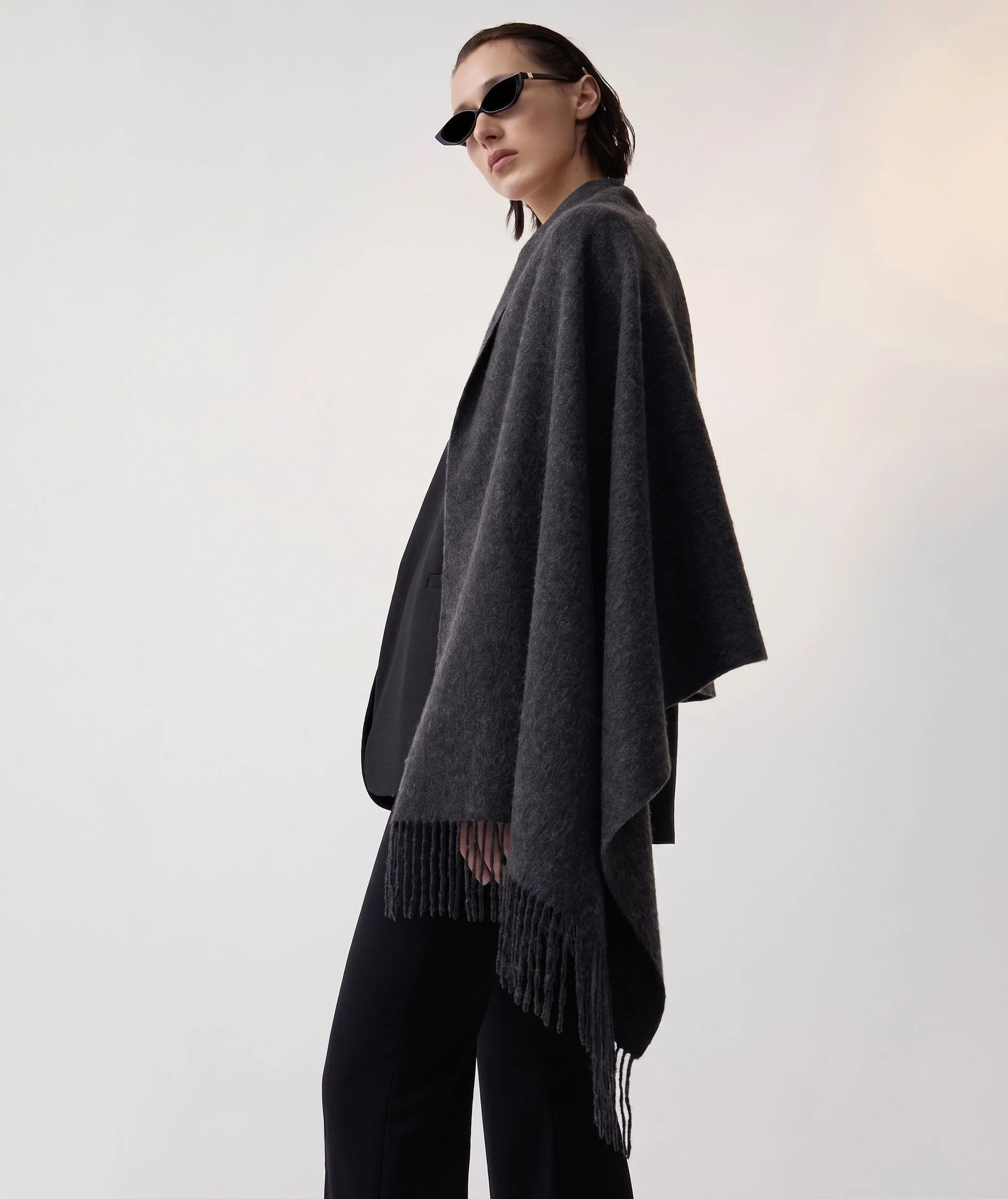 Fringed Wrap Scarf - Image 9