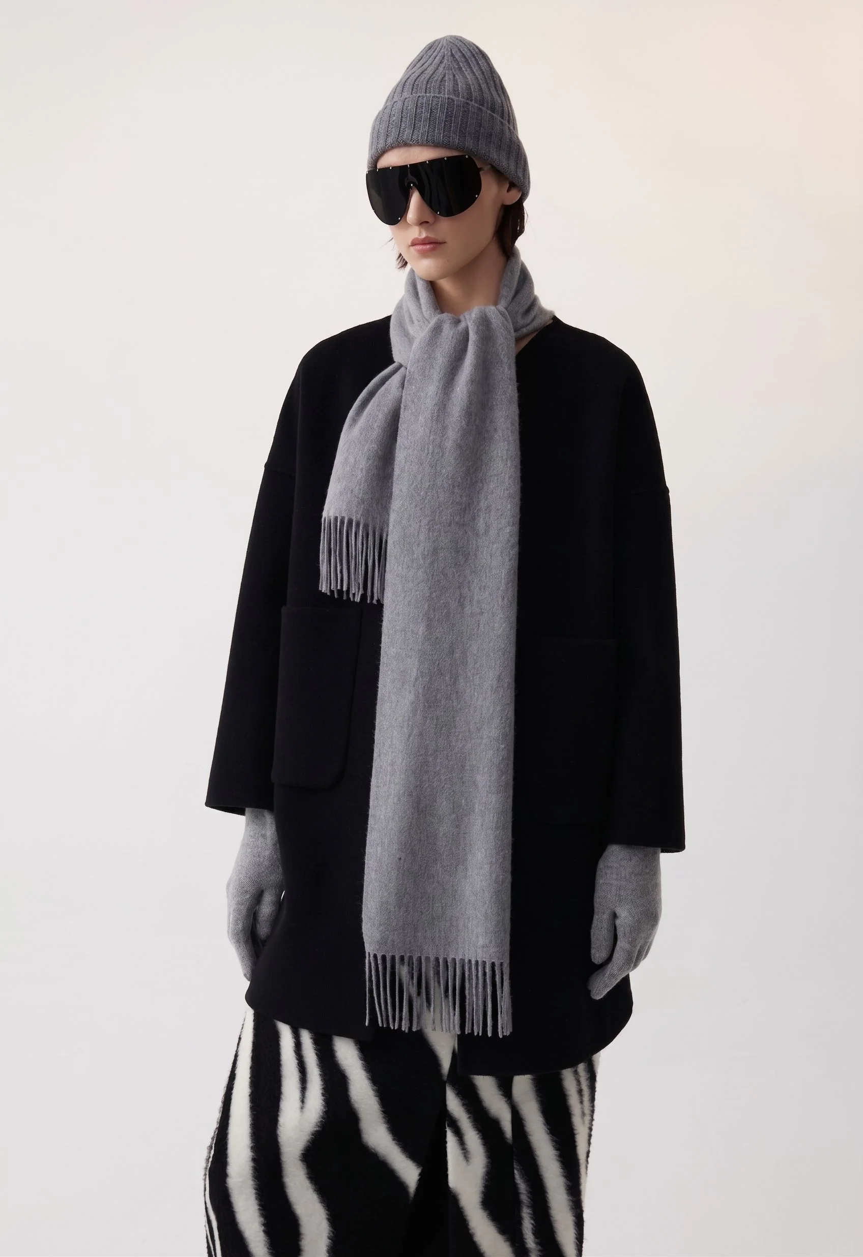 Fringed Wrap Scarf - Image 3
