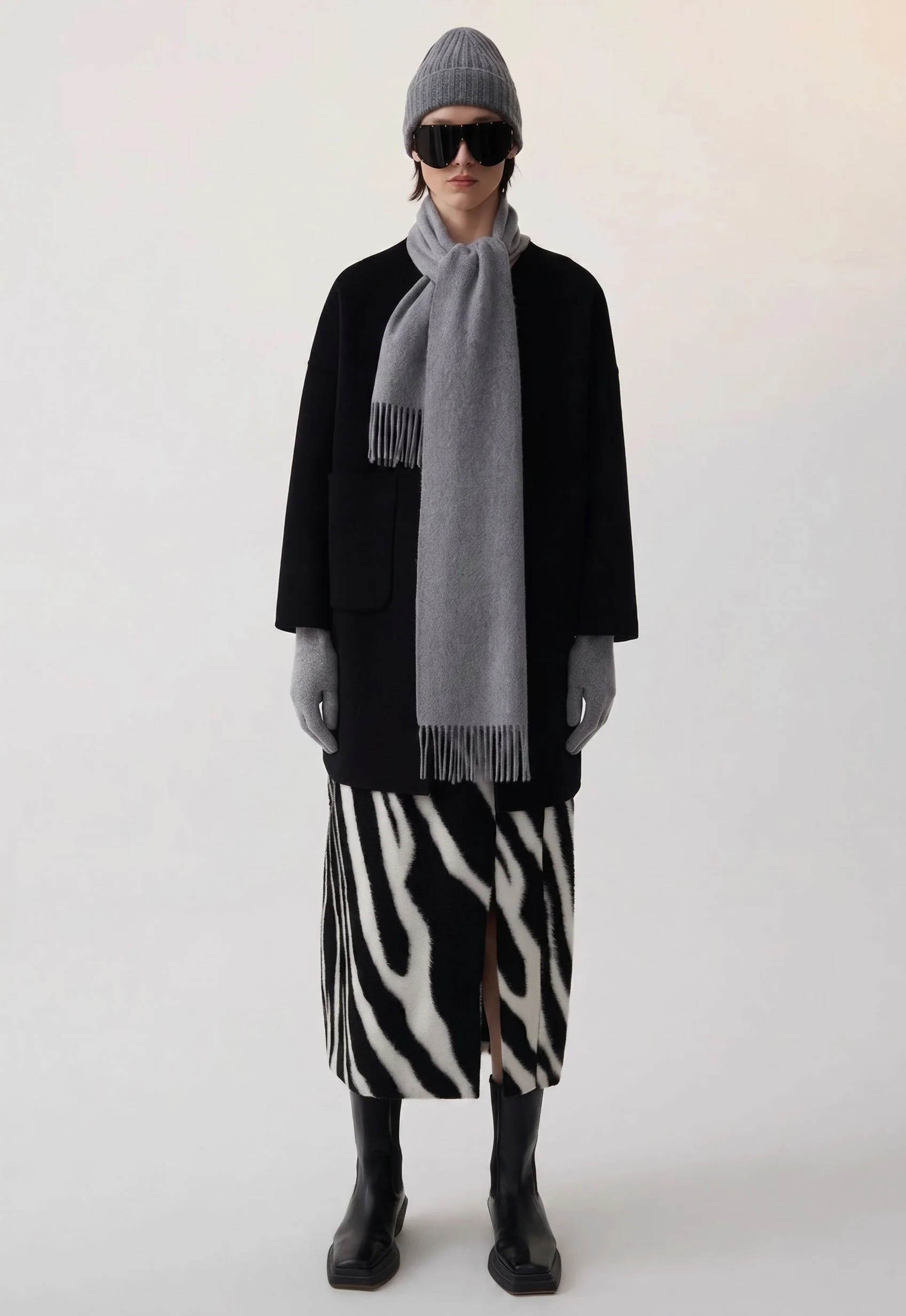 Fringed Wrap Scarf - Image 4