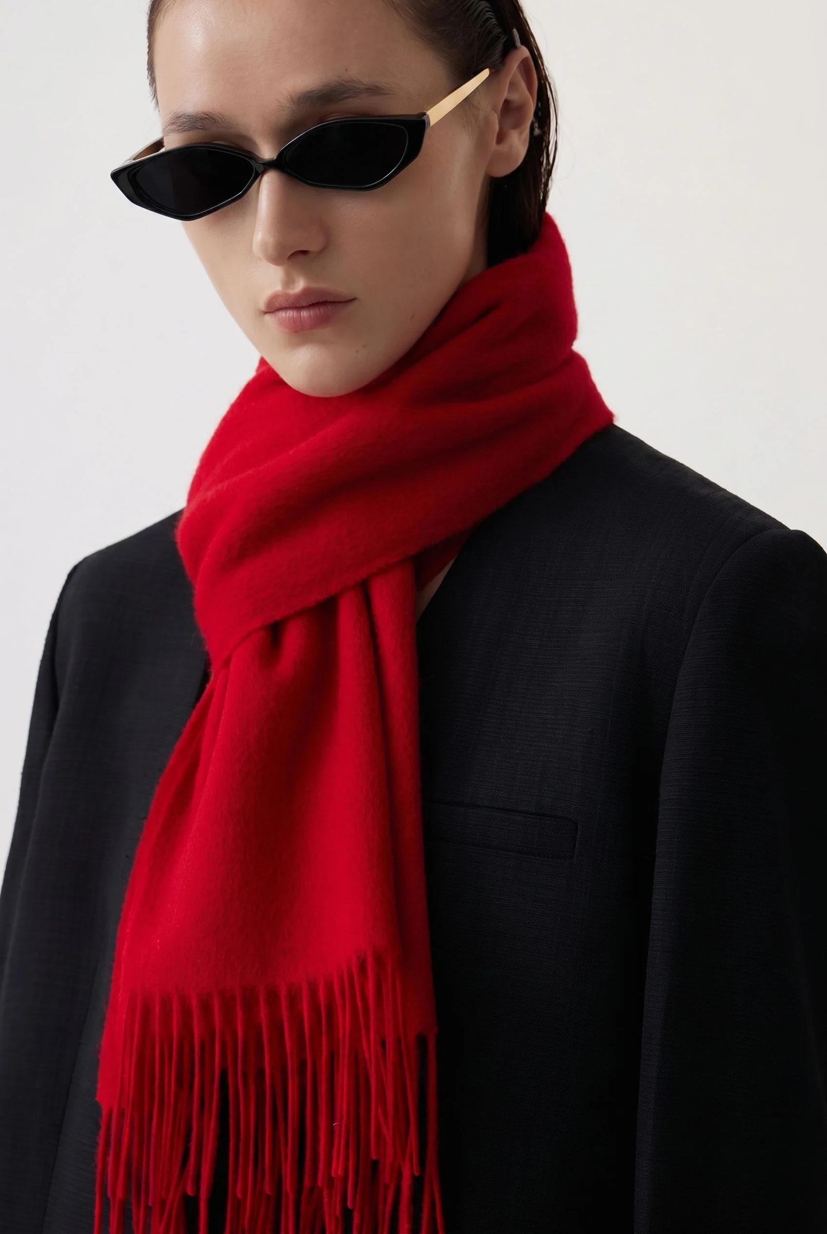 Fringed Wrap Scarf - Image 3