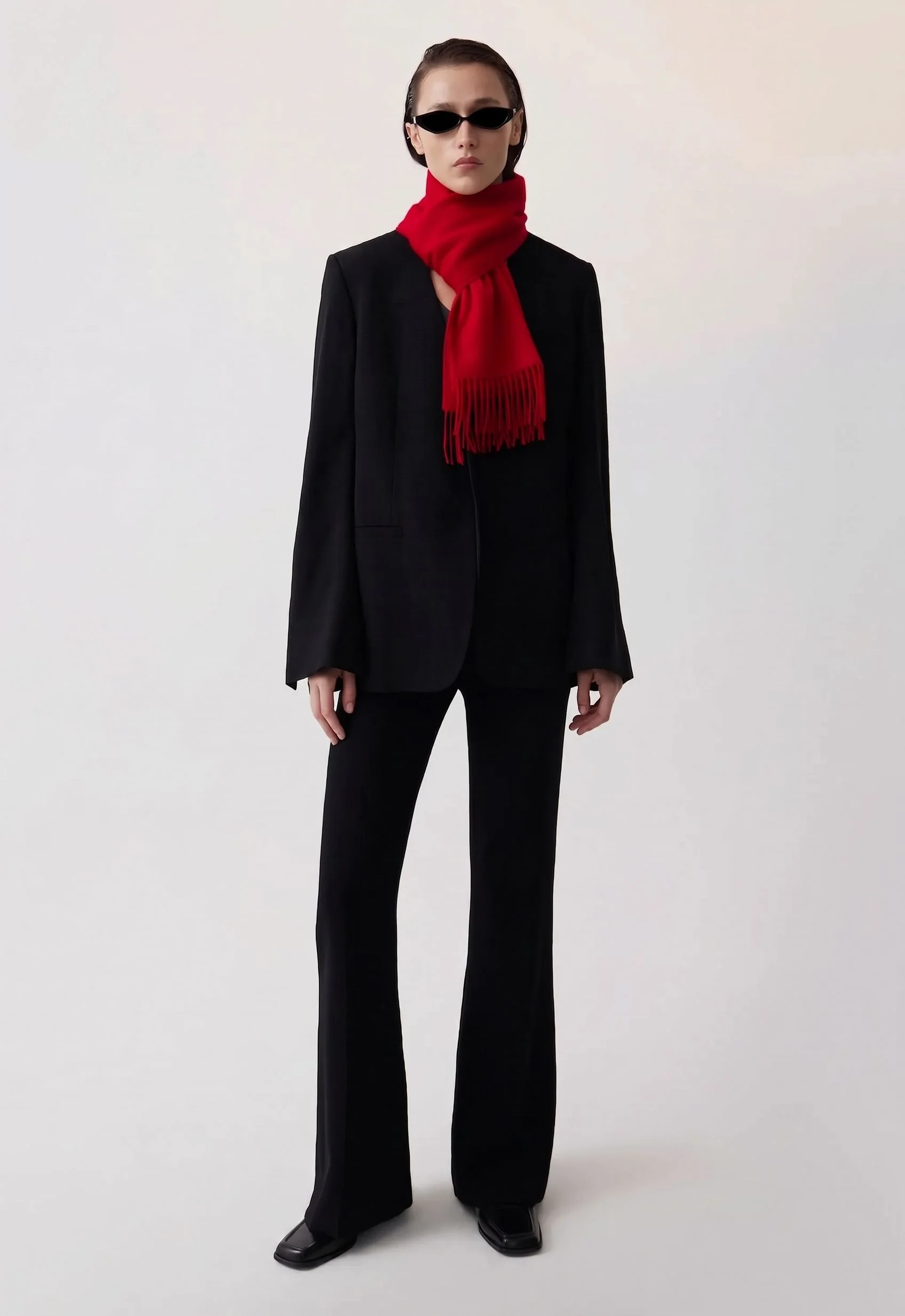 Fringed Wrap Scarf - Image 4