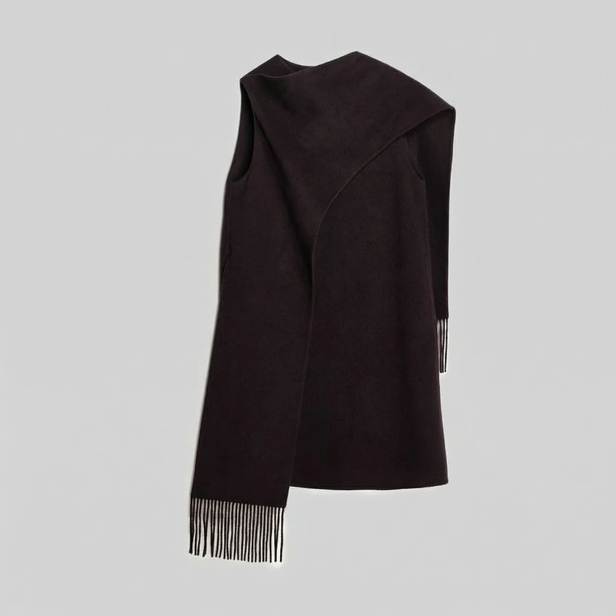 Fringed Wrap Shift Dress - Image 6