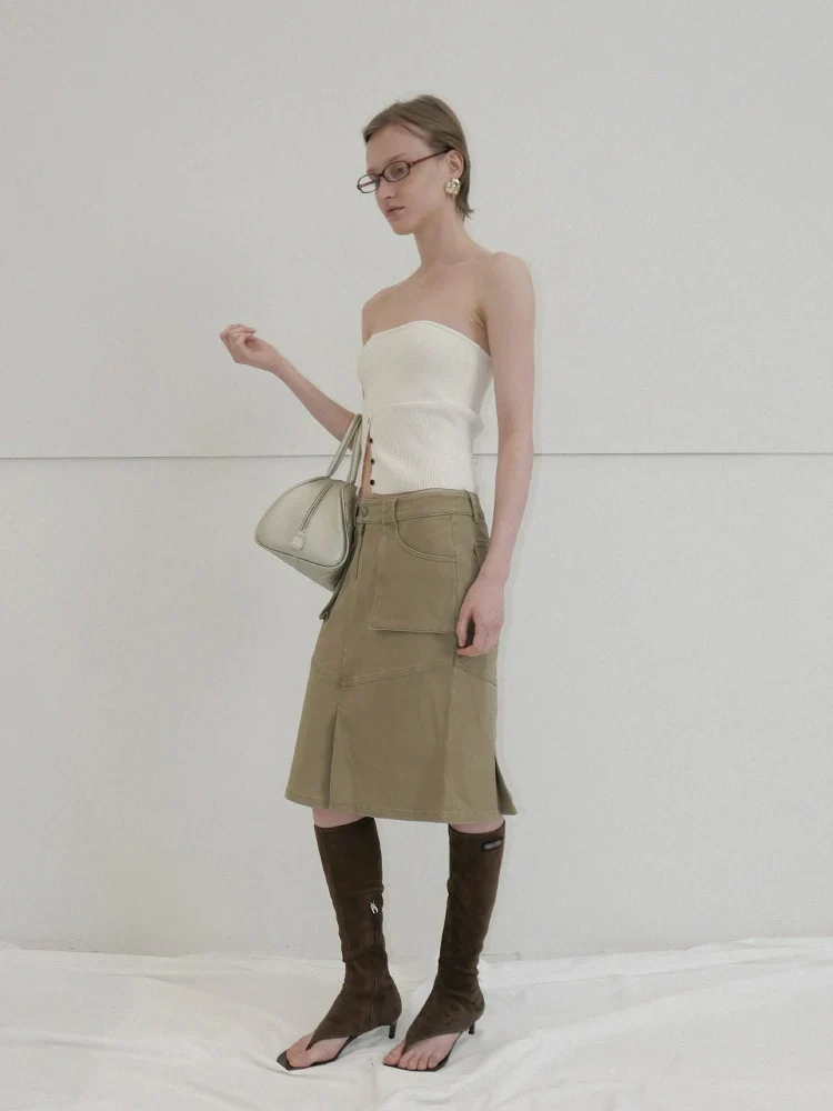 Front Slit Utility Skirt - Image 5
