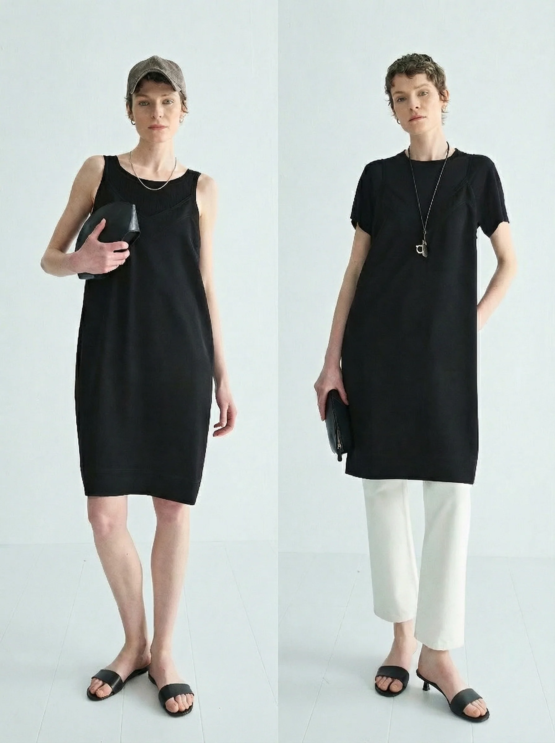 Frosted Acetate Crepe V-Neck Slip Dress - Image 5