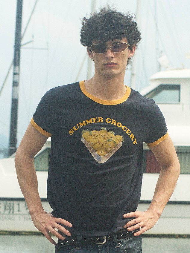 Fruit Graphic Ringer Tee - Image 2