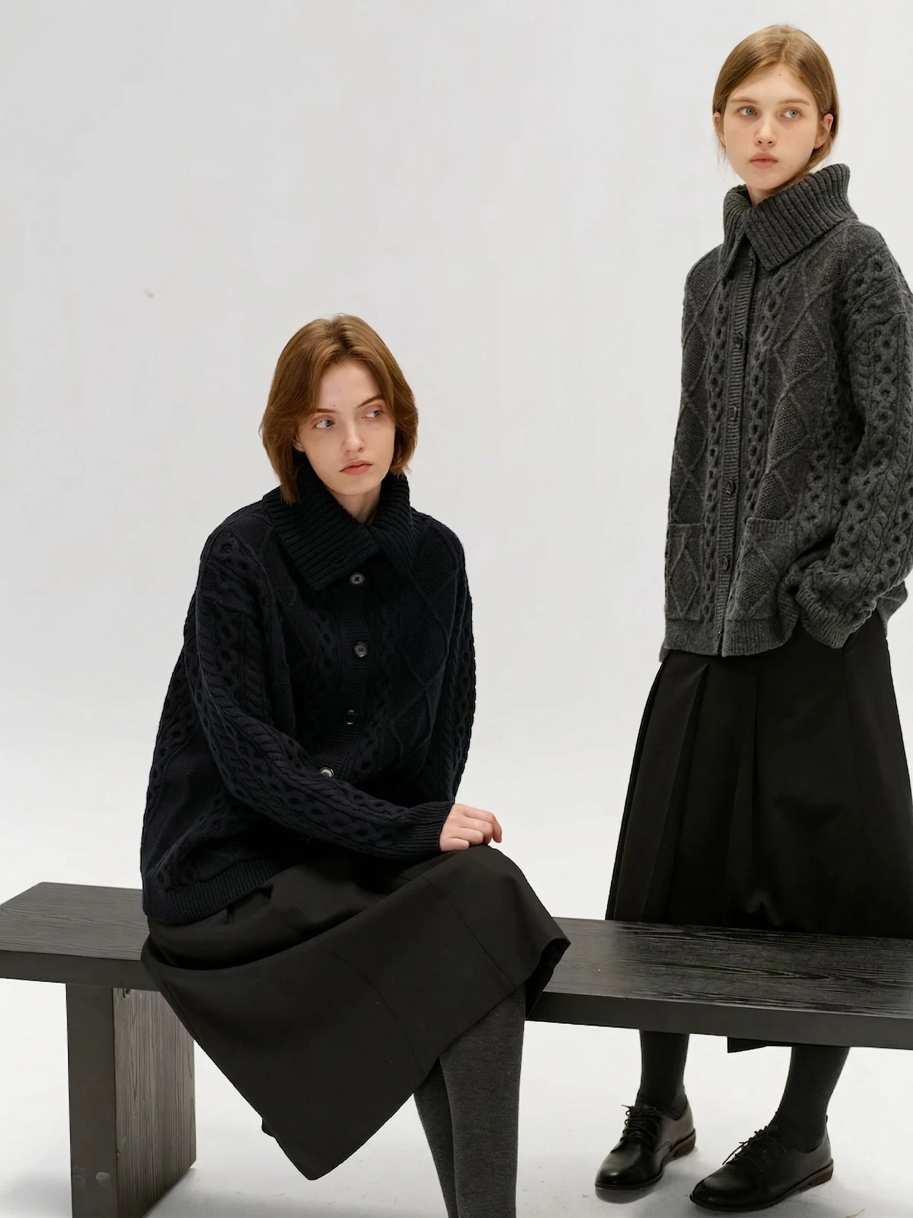 Funnel Collar Cardigan - Image 7