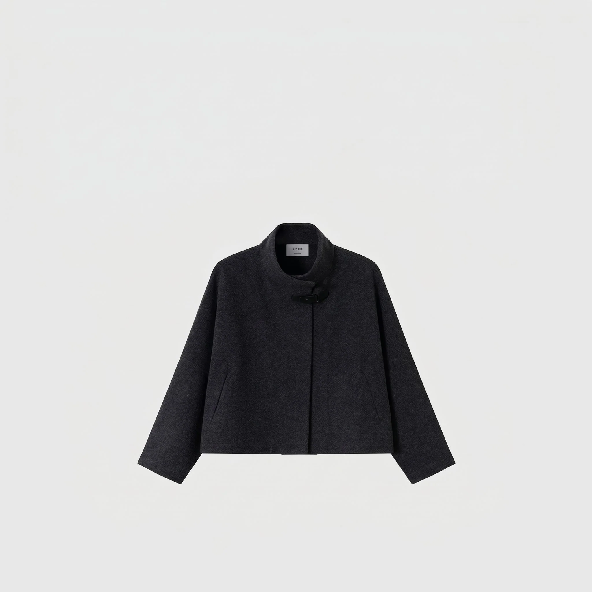 Funnel Neck Cape Jacket - Image 5