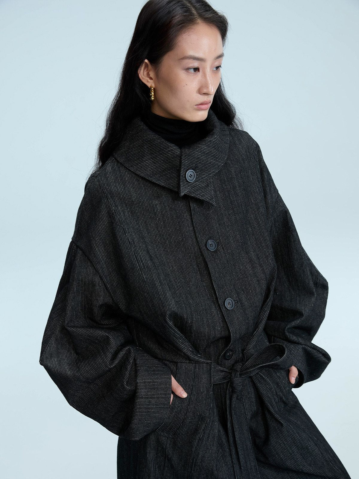 Funnel Neck Coat - Image 2