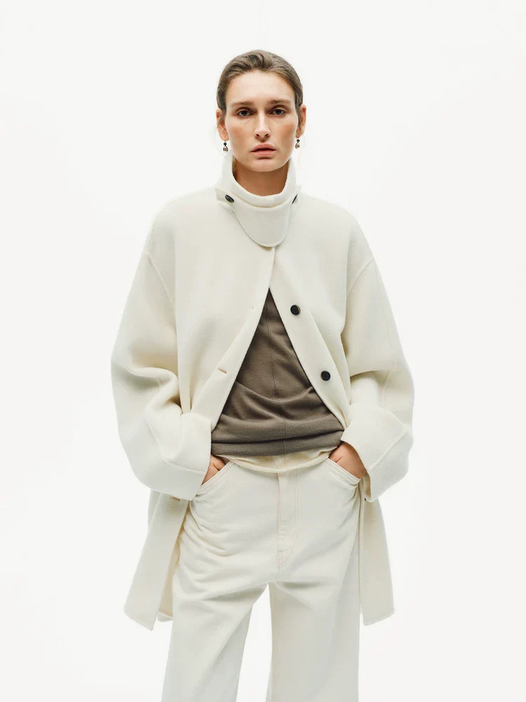 Funnel Neck Coat - Image 2