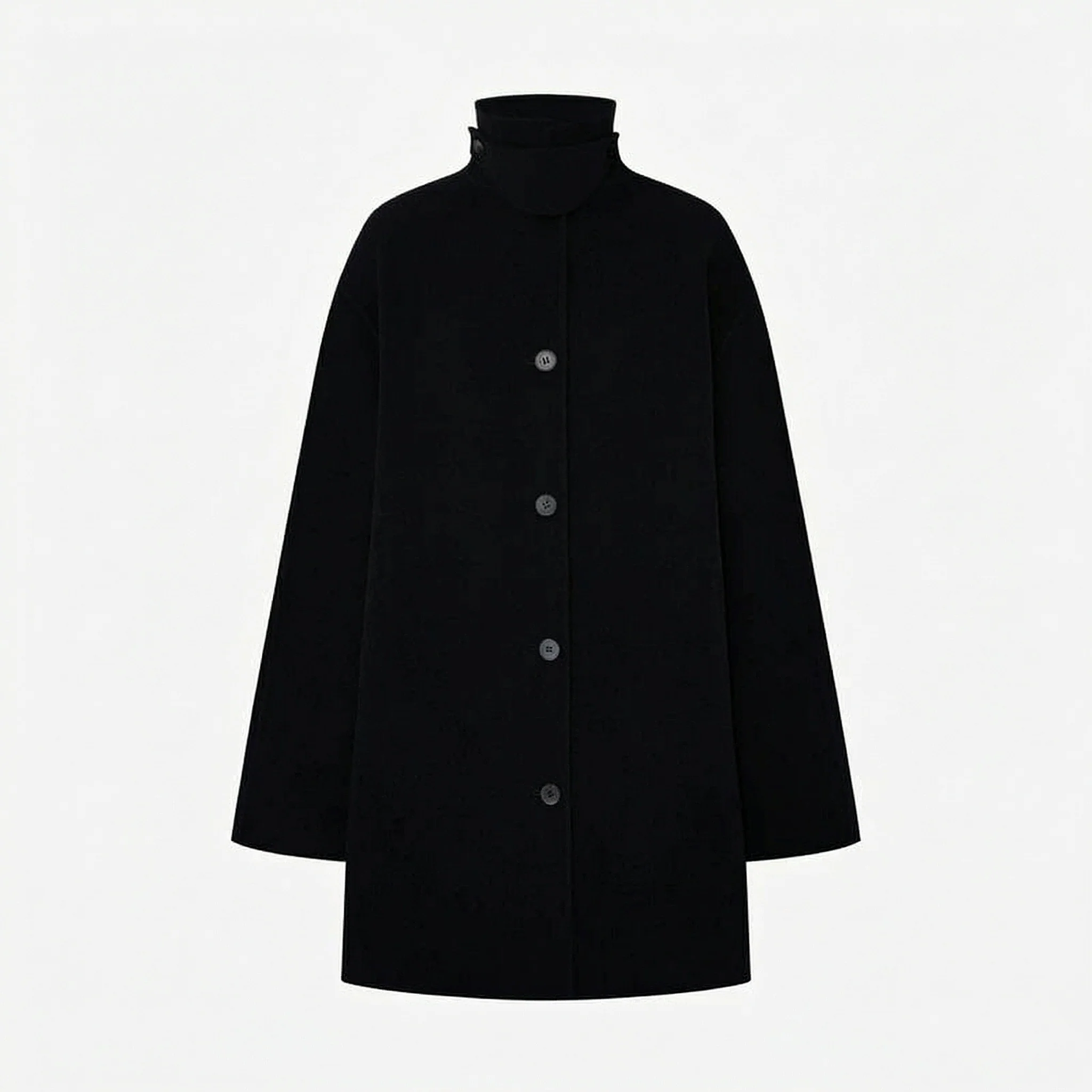 Funnel Neck Coat - Image 5