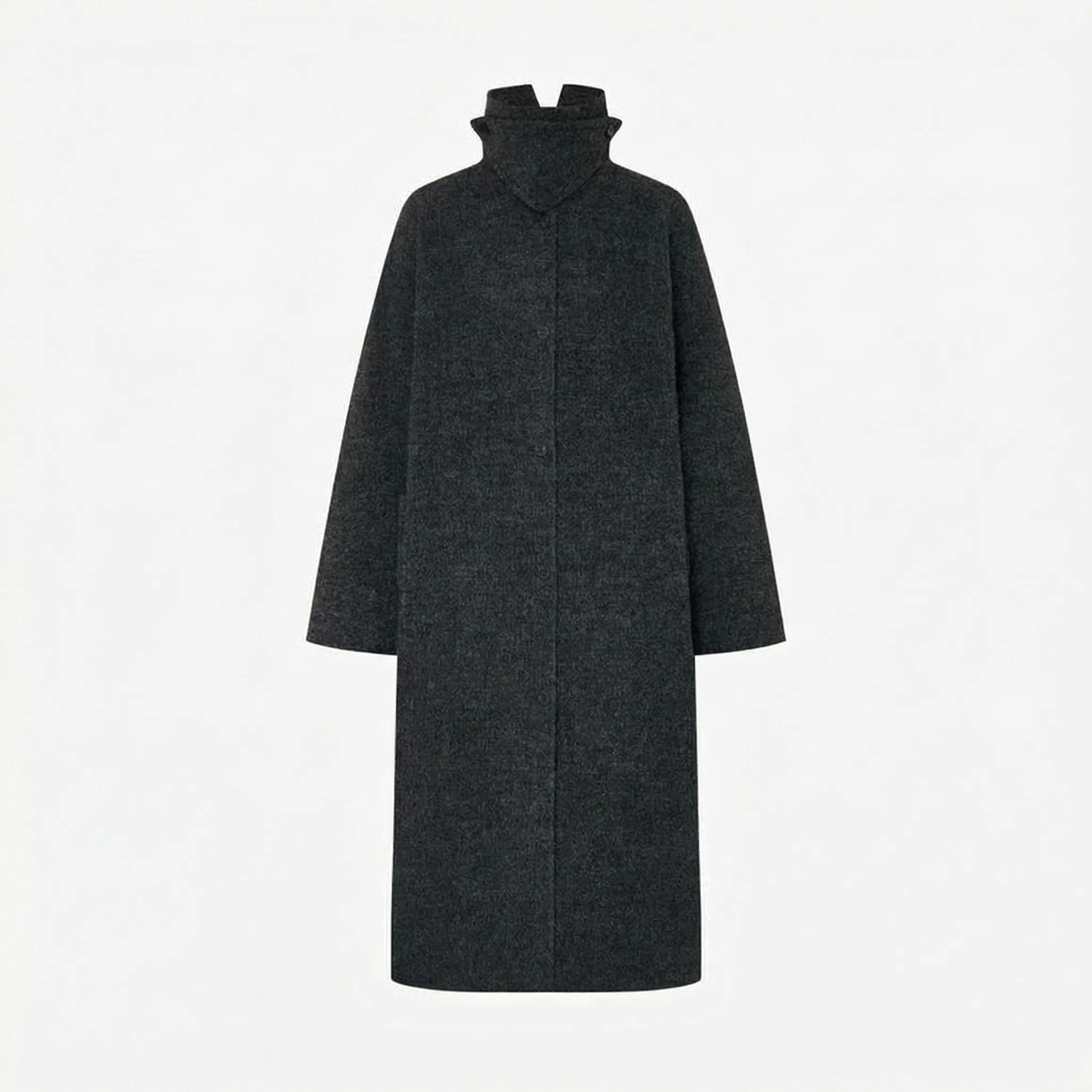 Funnel Neck Overcoat - Image 6