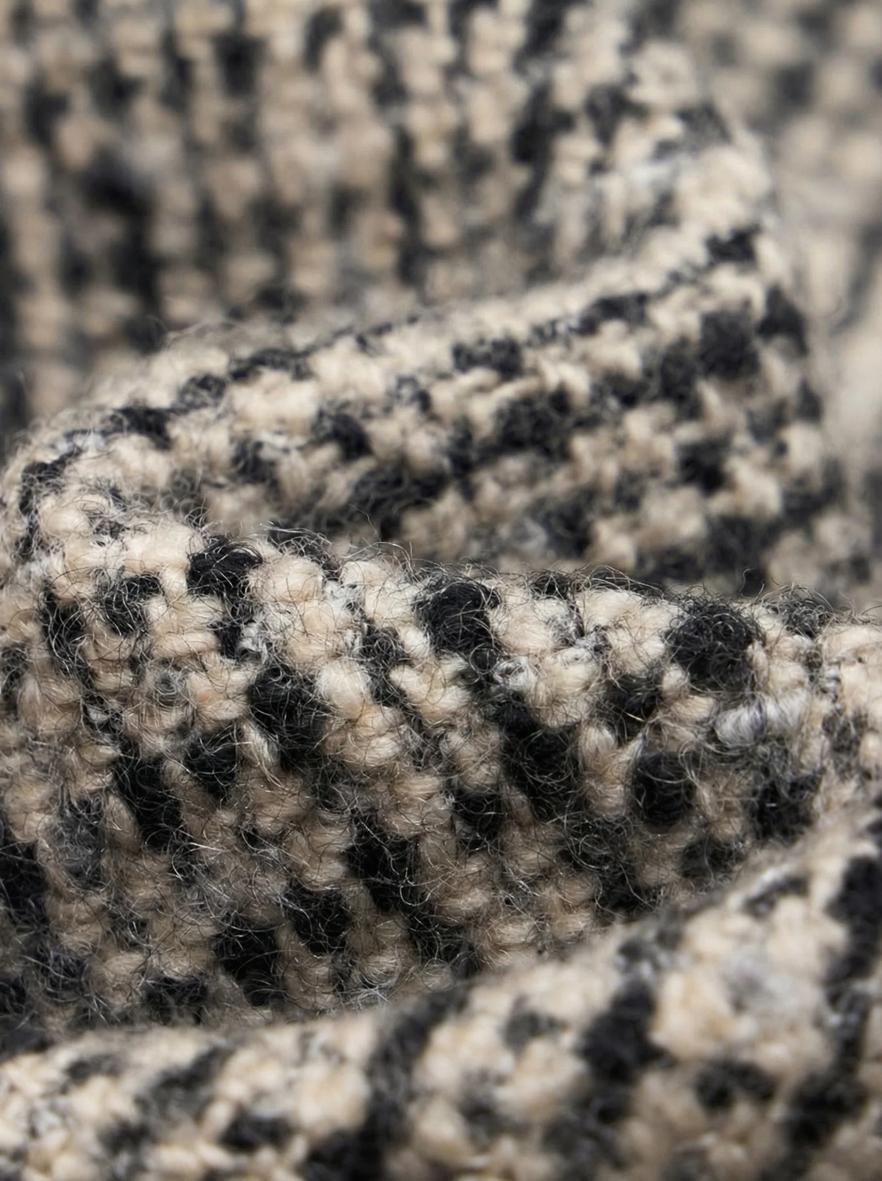 Funnel-Neck Tweed Coat - Image 5