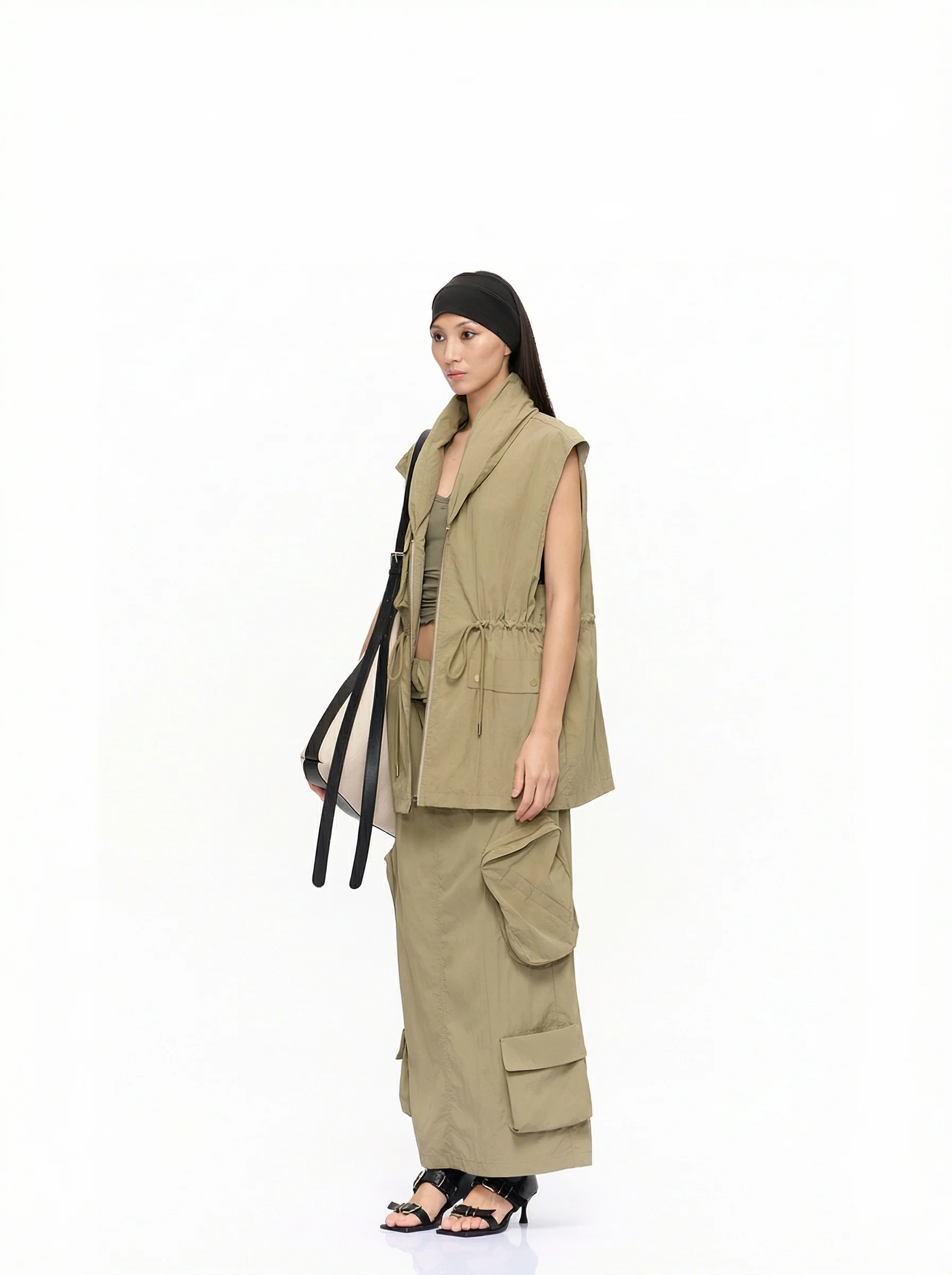 Funnel-Neck Utility Vest - Image 3