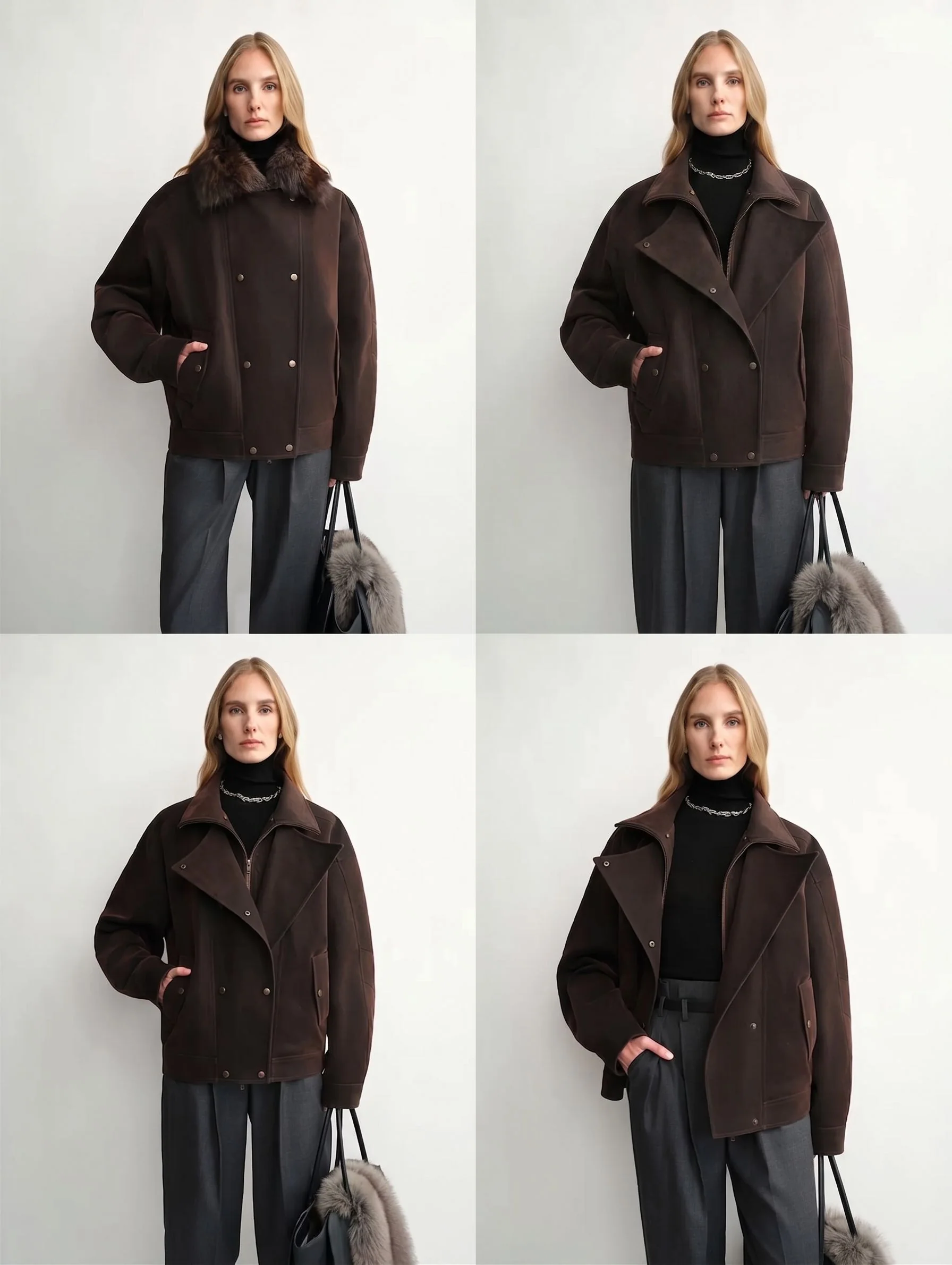 Fur Collar Jacket - Image 2