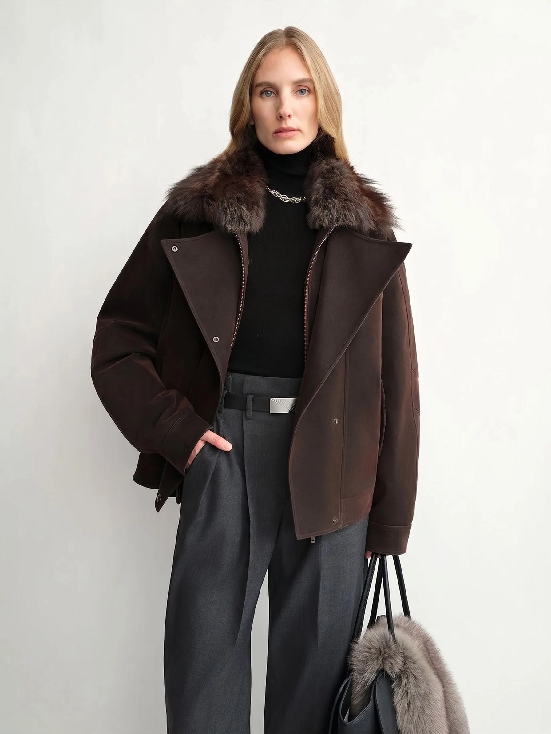 Fur Collar Jacket - Image 6