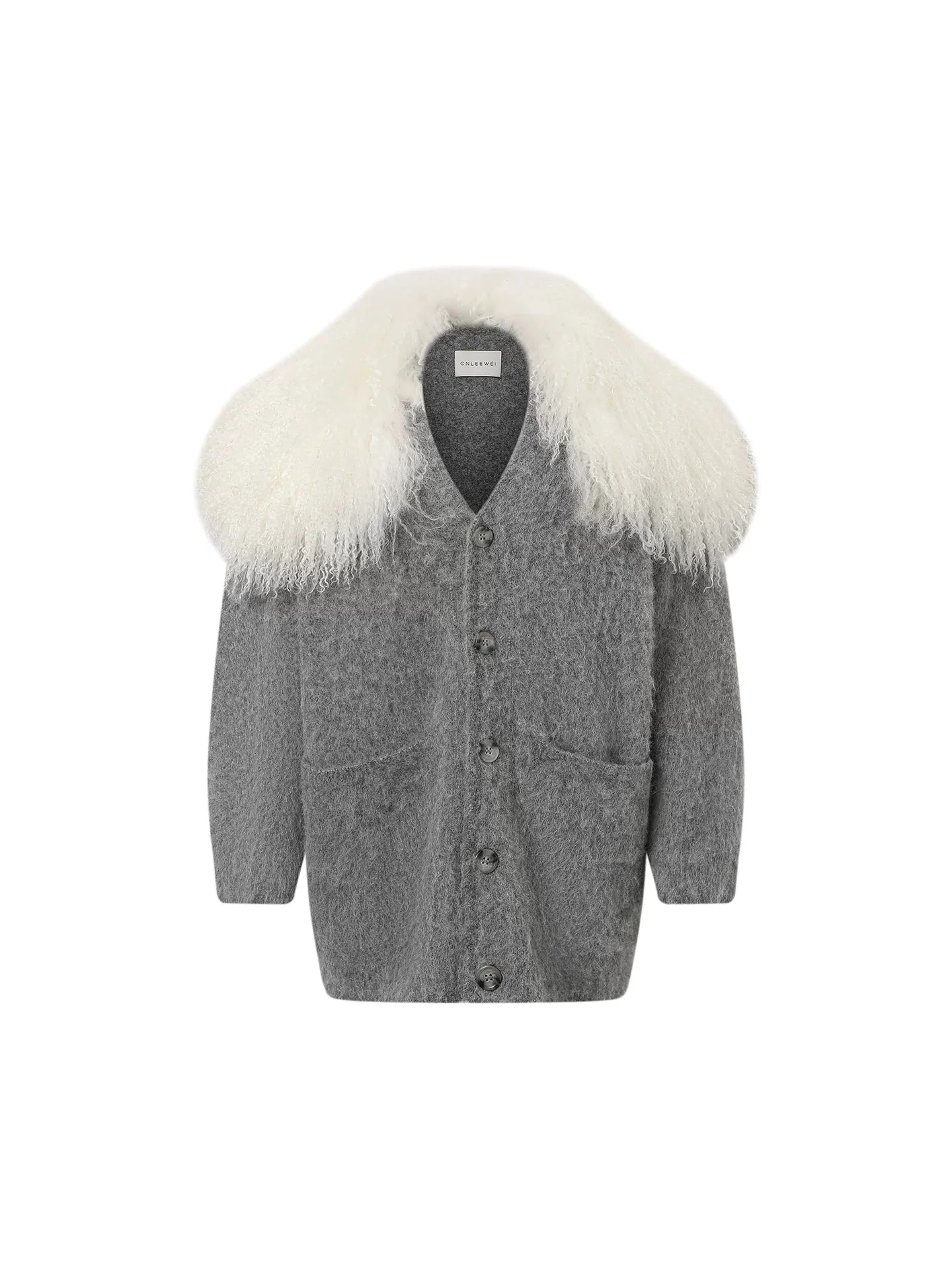 Fur-Collar Knit Set - Image 5