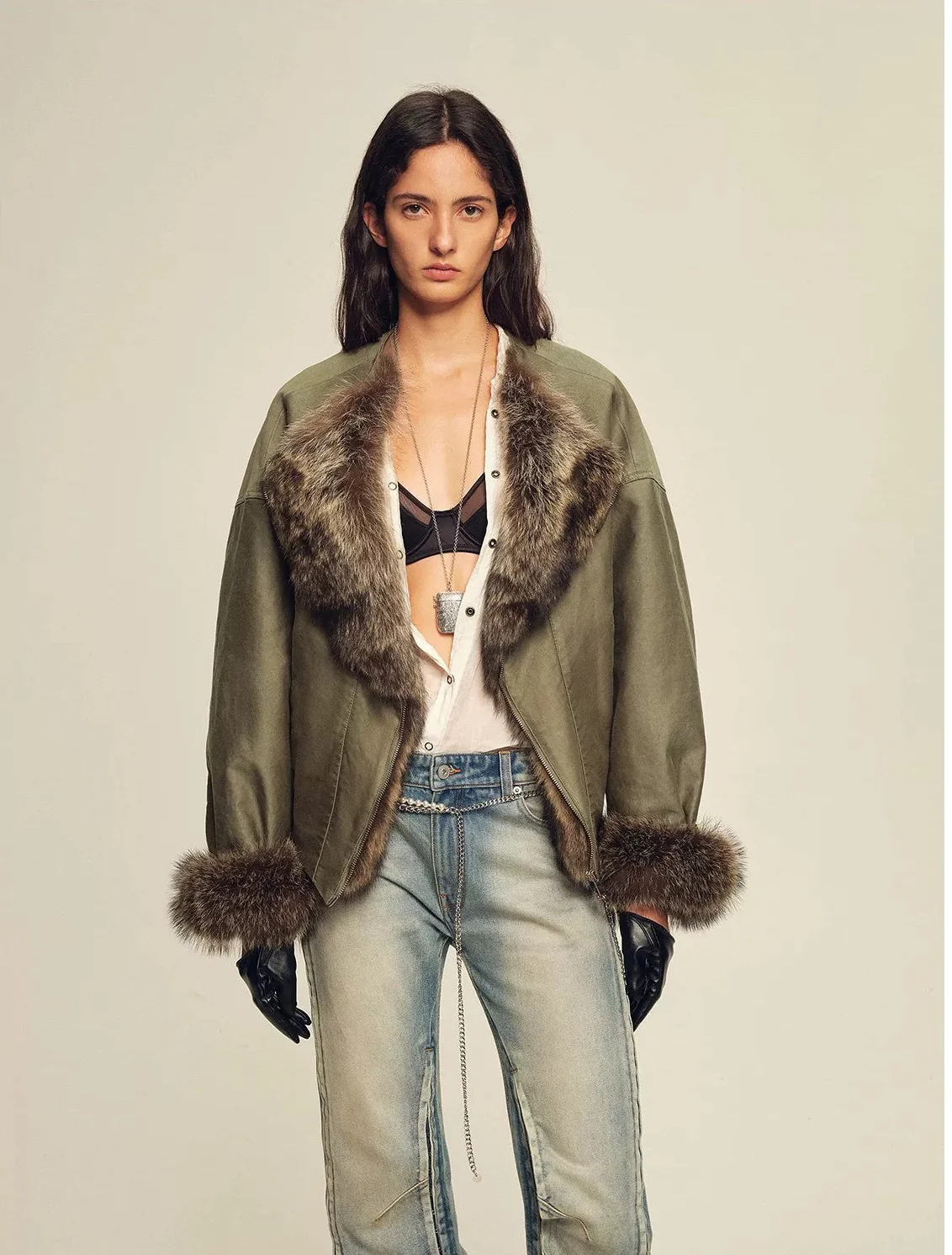 Fur Collar Parka - Image 6