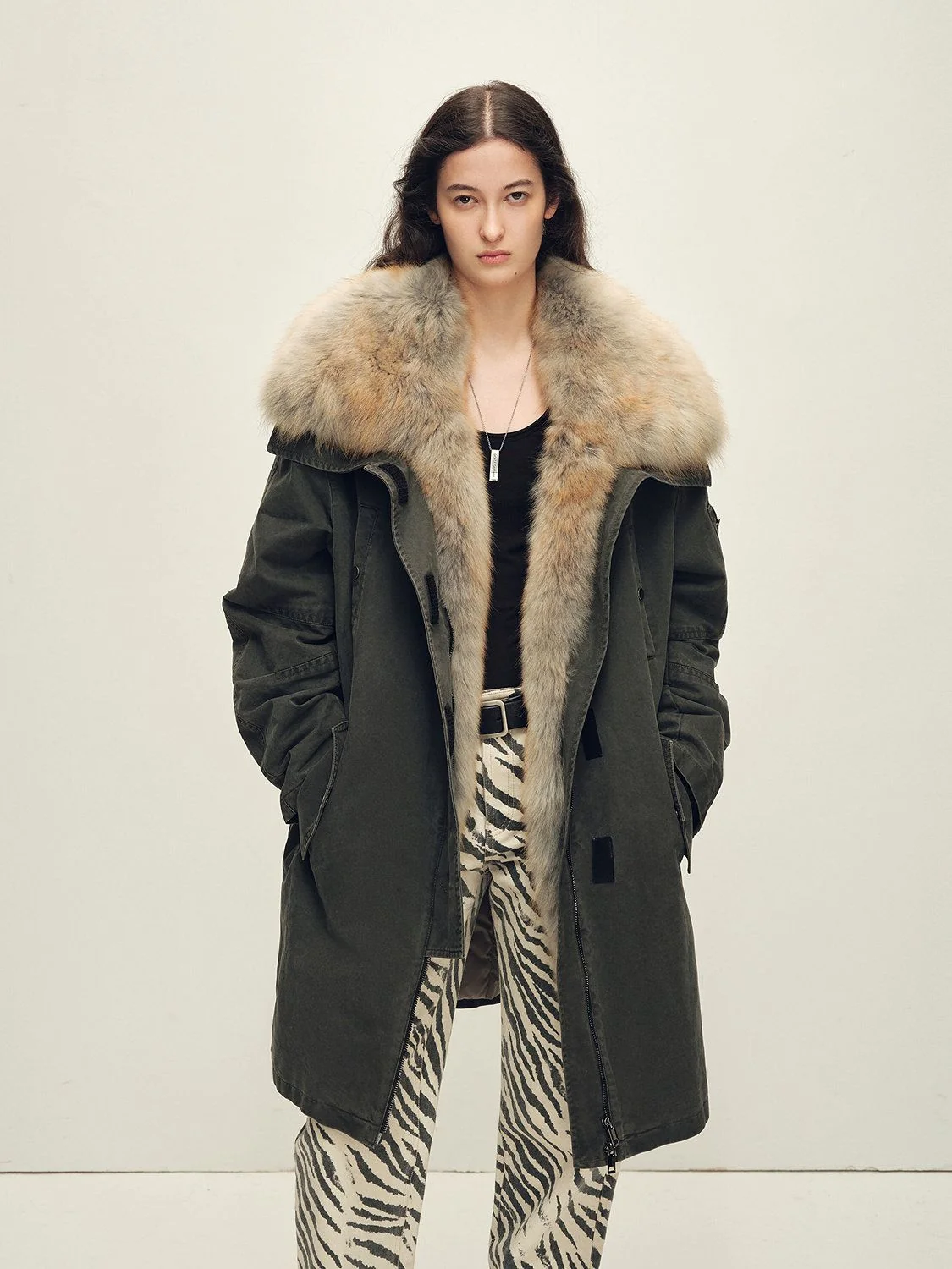 Fur Collar Parka - Image 4