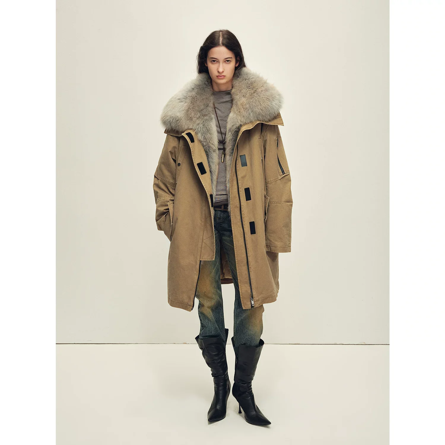 Fur Collar Parka - Image 6