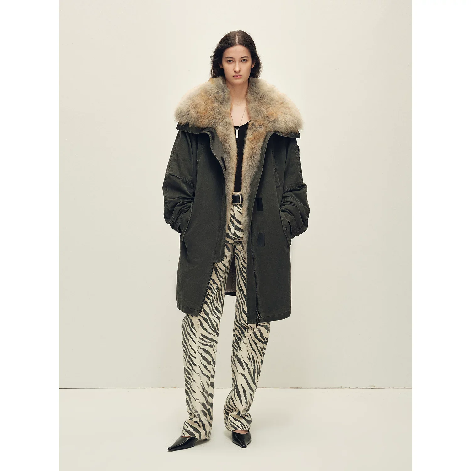 Fur Collar Parka - Image 7