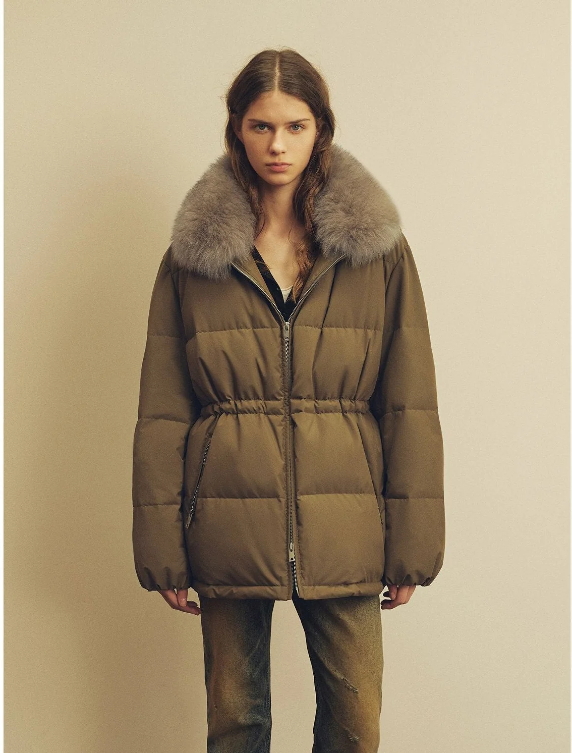 Fur Collar Puffer - Image 7