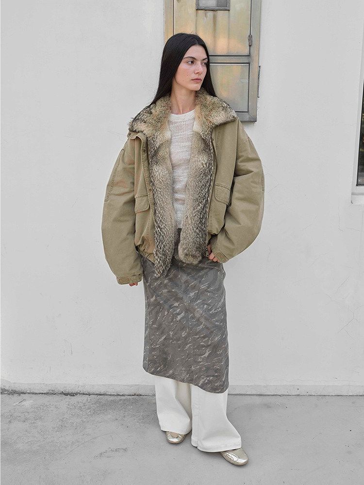 Fur Collar Utility Jacket - Image 2