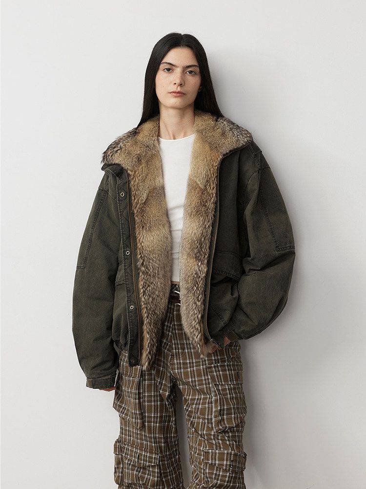 Fur Collar Utility Jacket - Image 4