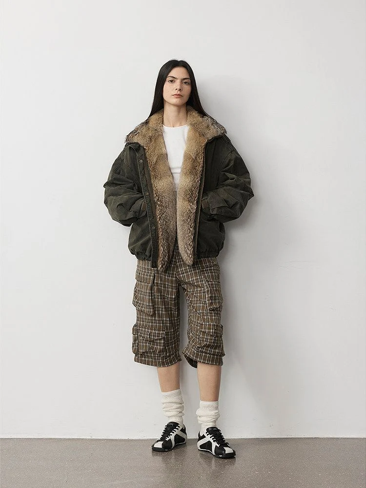 Fur Collar Utility Jacket - Image 5