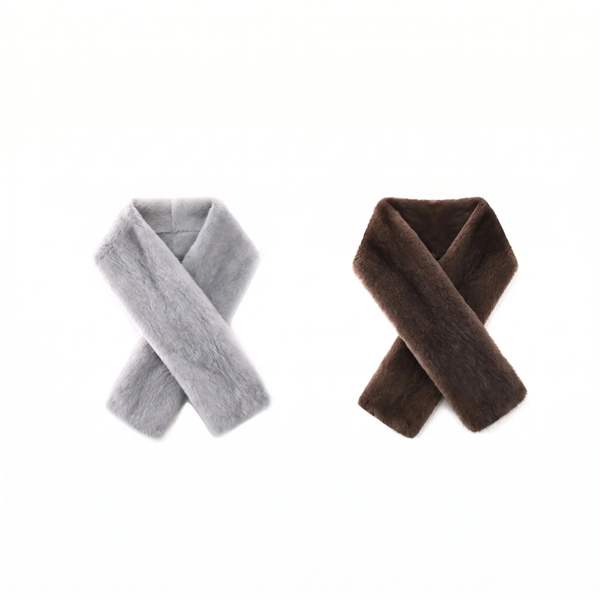 Fur Cross Scarf