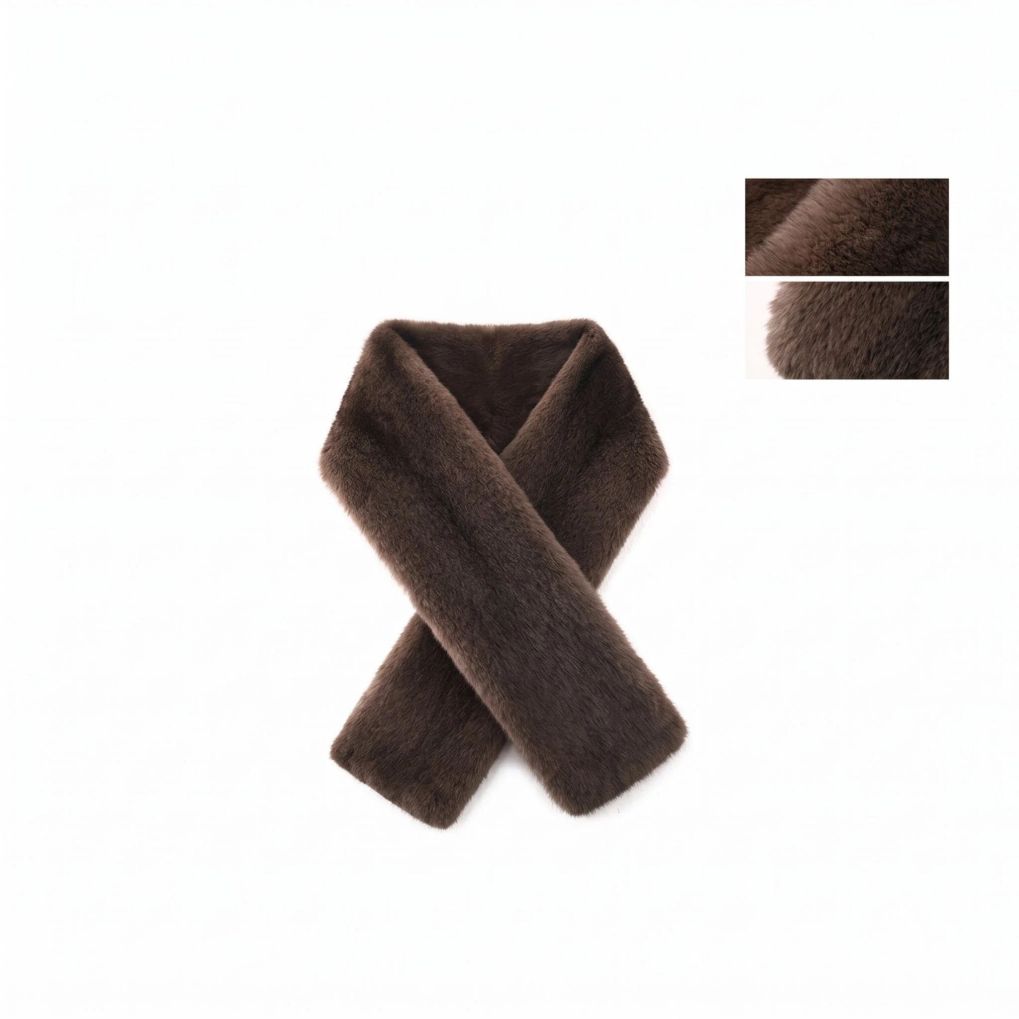 Fur Cross Scarf - Image 2