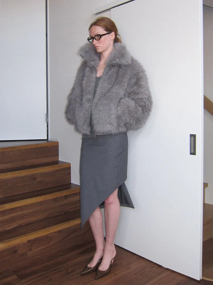 Fur-Effect Zip Jacket - Image 4