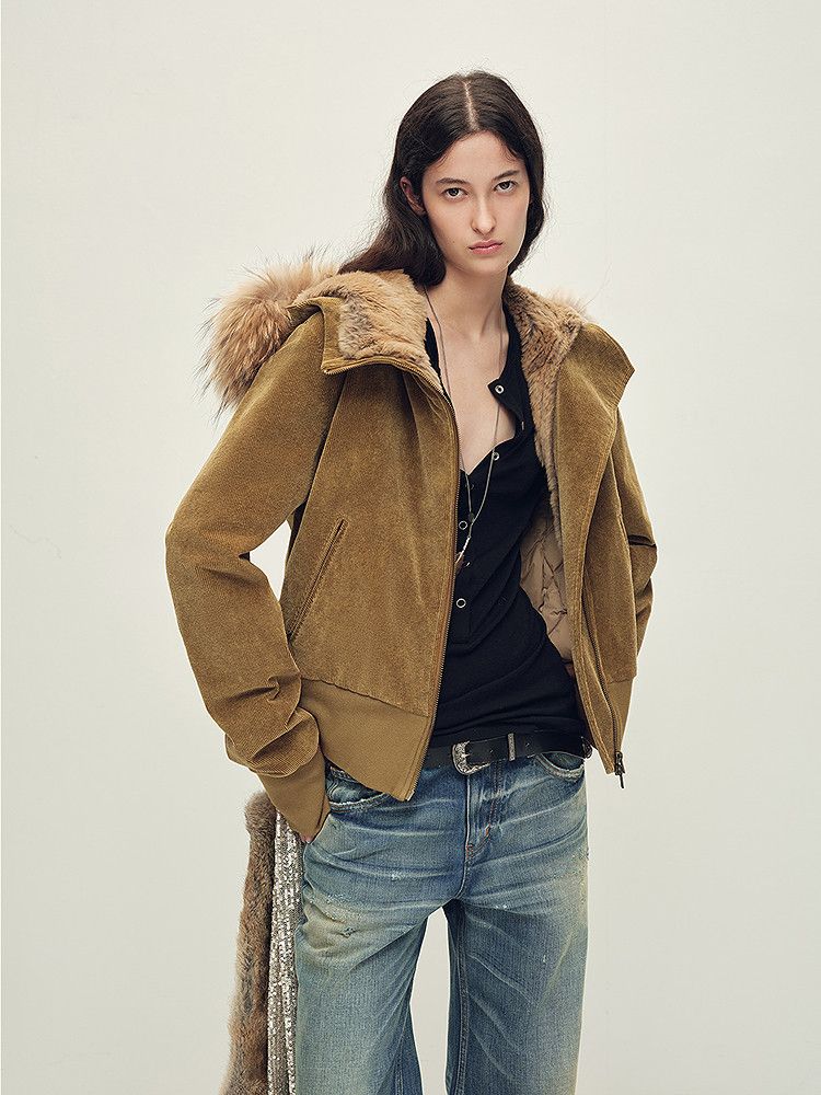 Fur Hood Bomber - Image 4