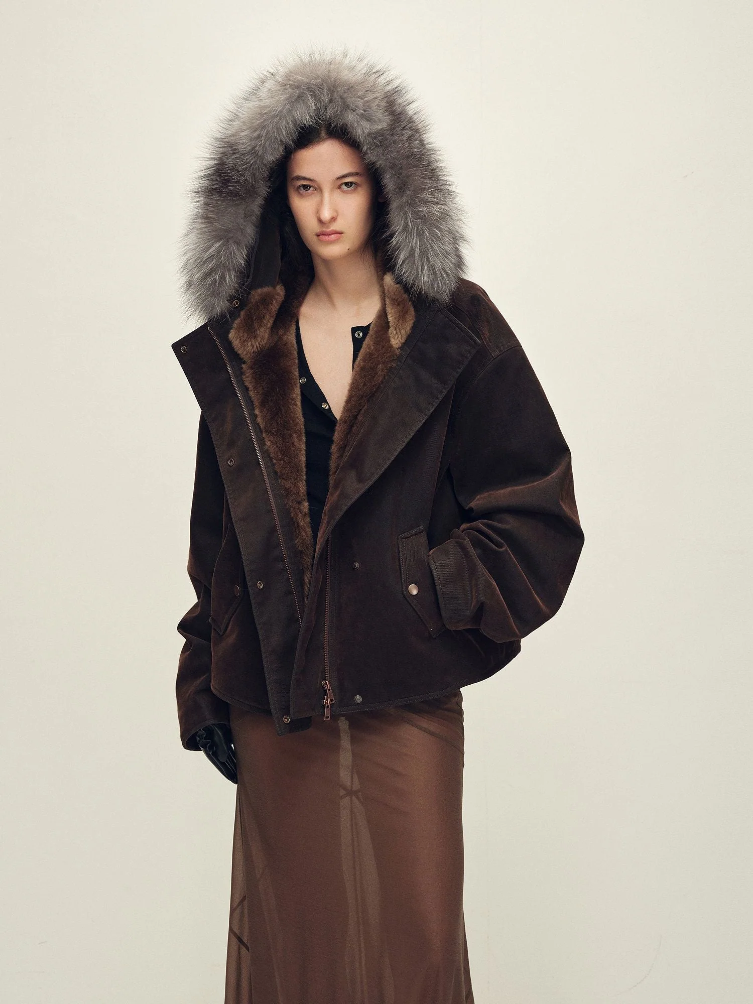 Fur Hood Jacket