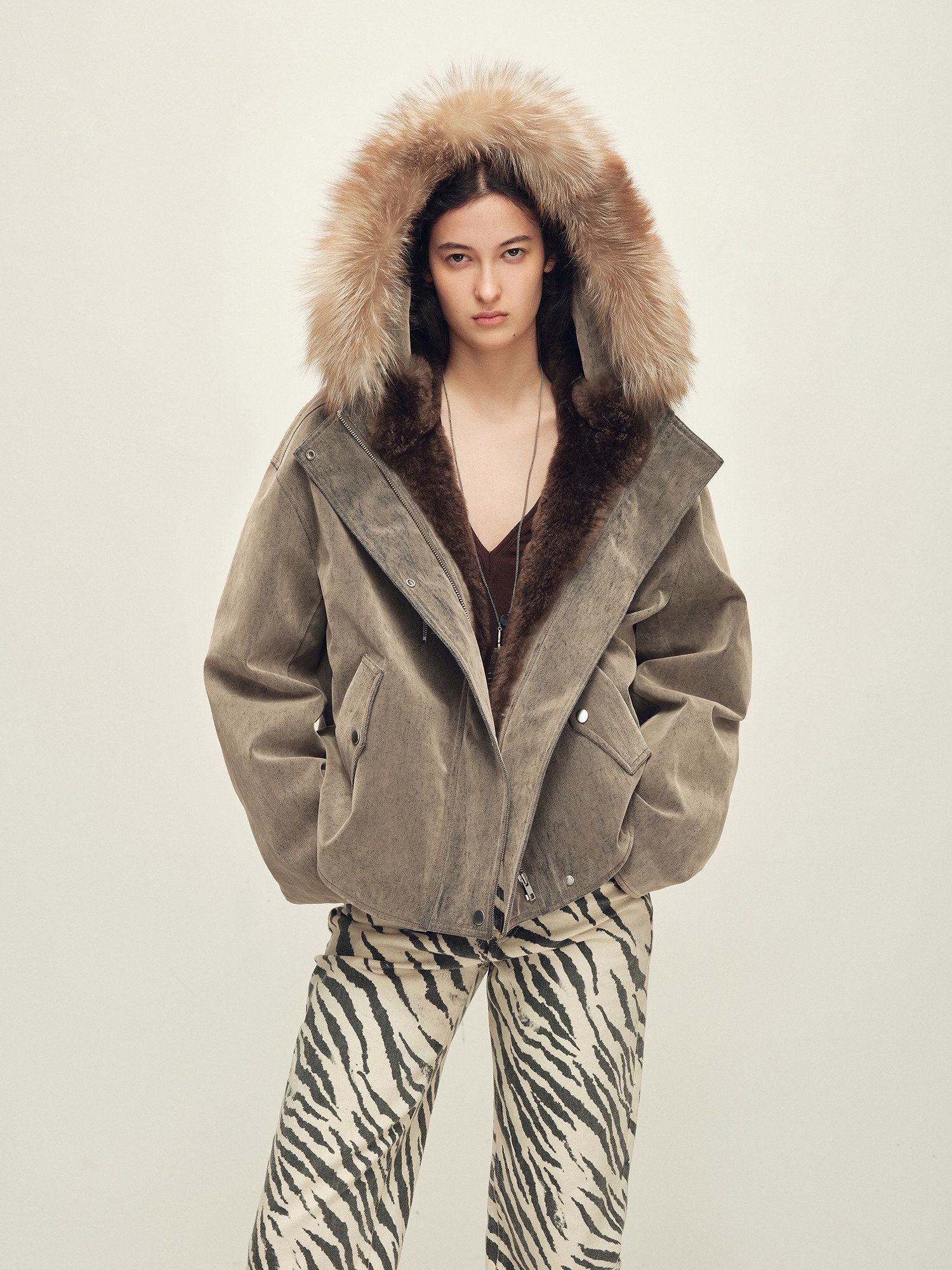 Fur Hood Jacket - Image 4