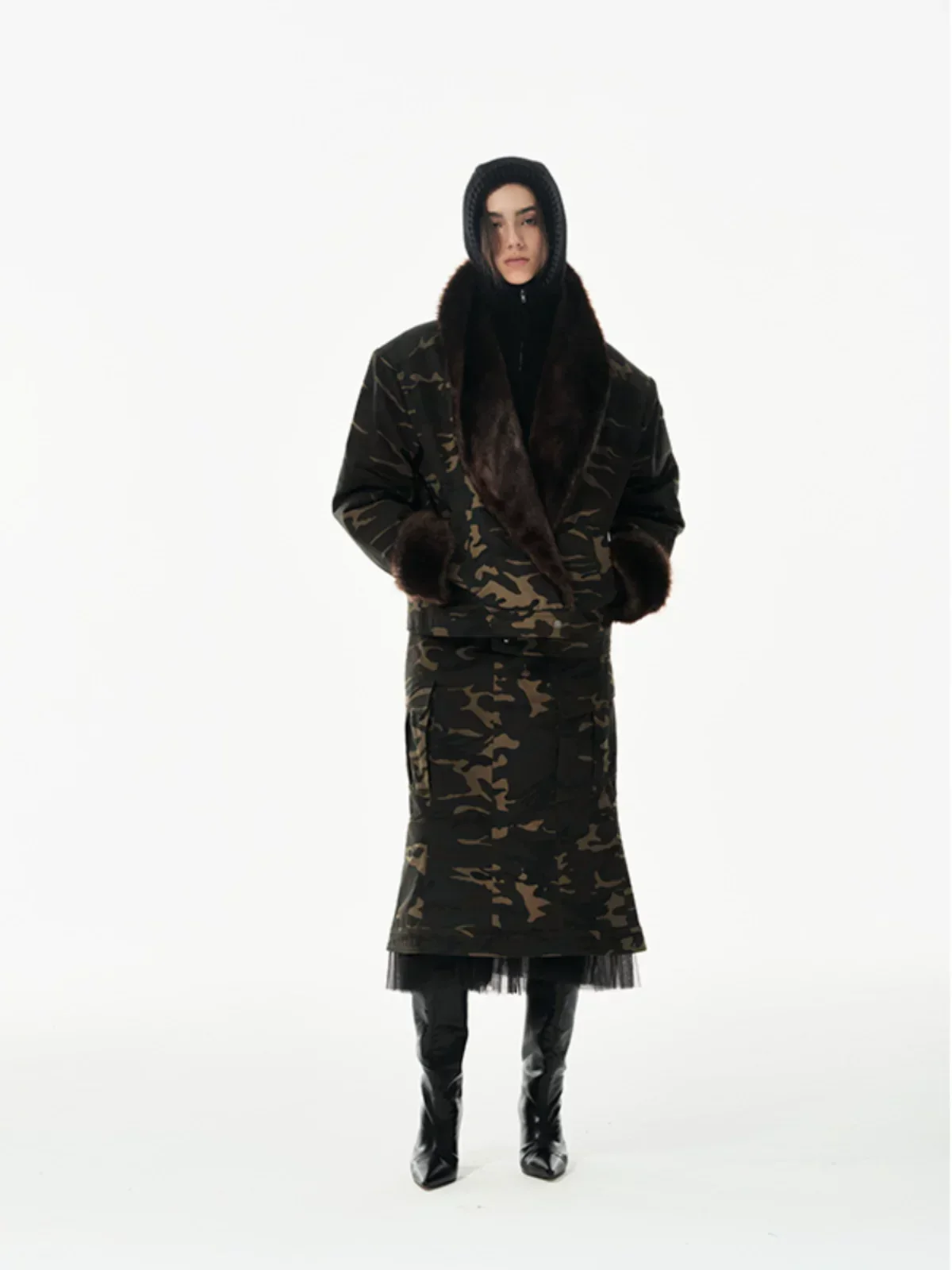 Fur-Trim Camo Jacket - Image 4