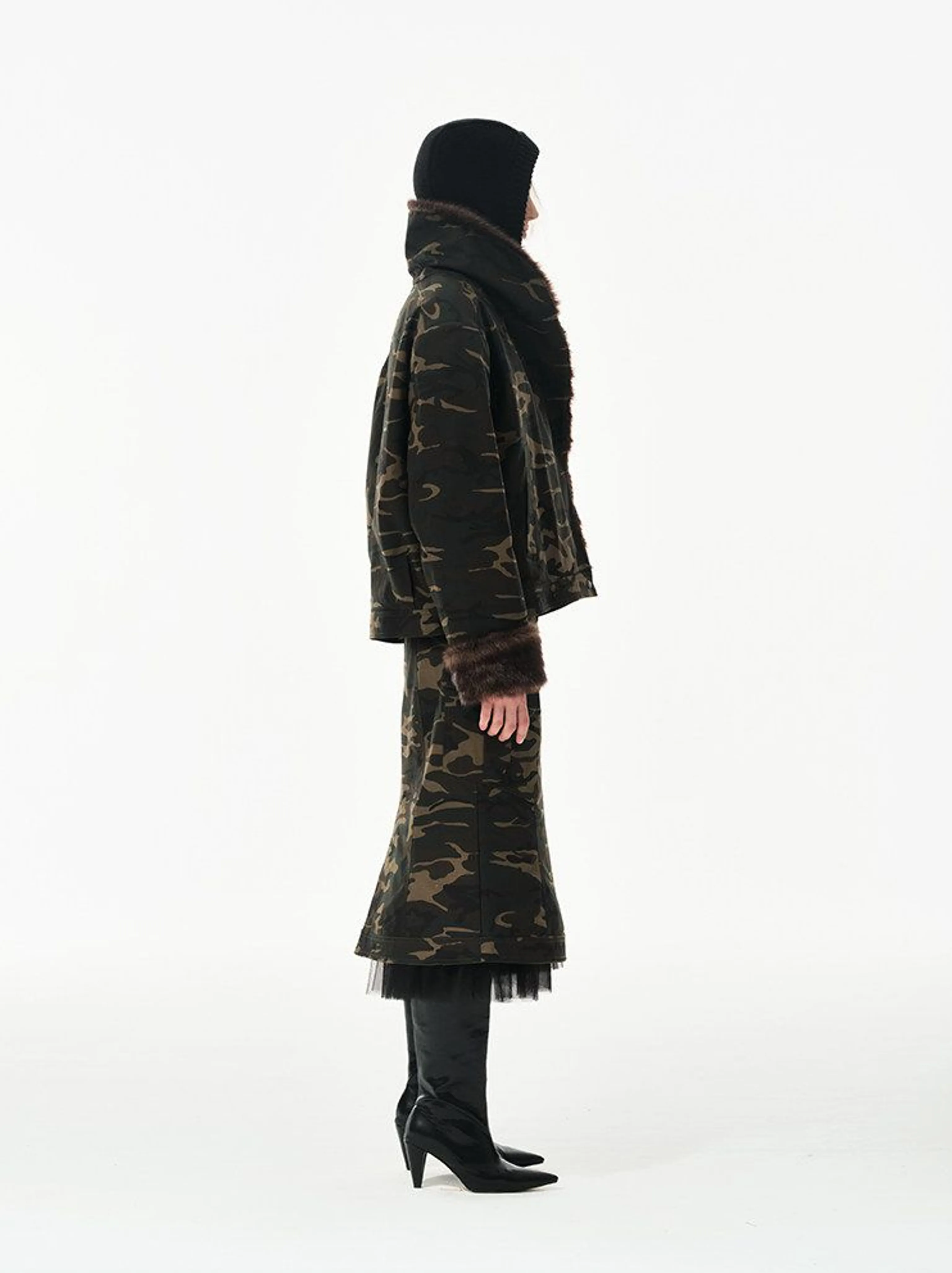 Fur-Trim Camo Jacket - Image 6