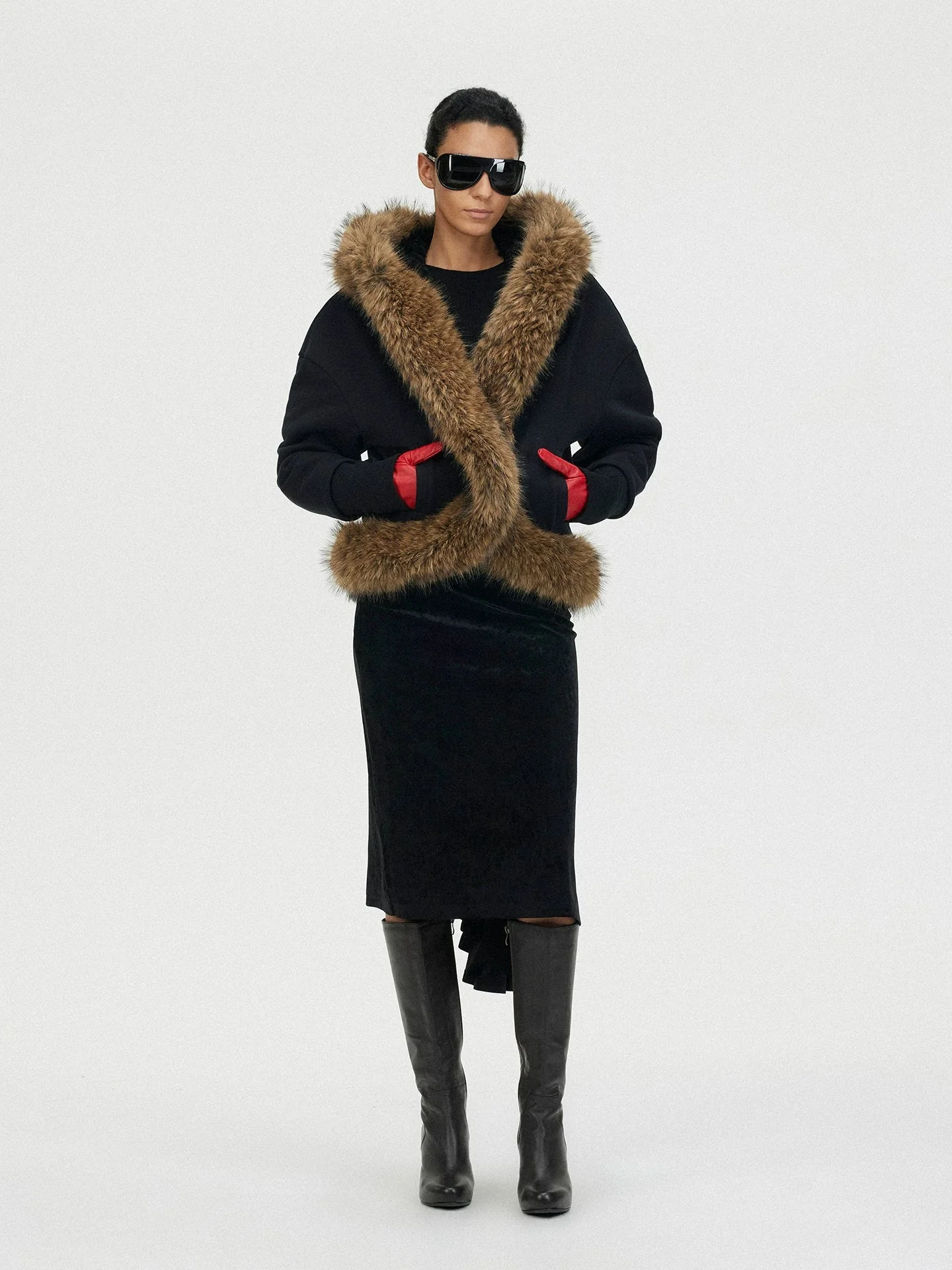 Fur-Trim Hooded Jacket - Image 2