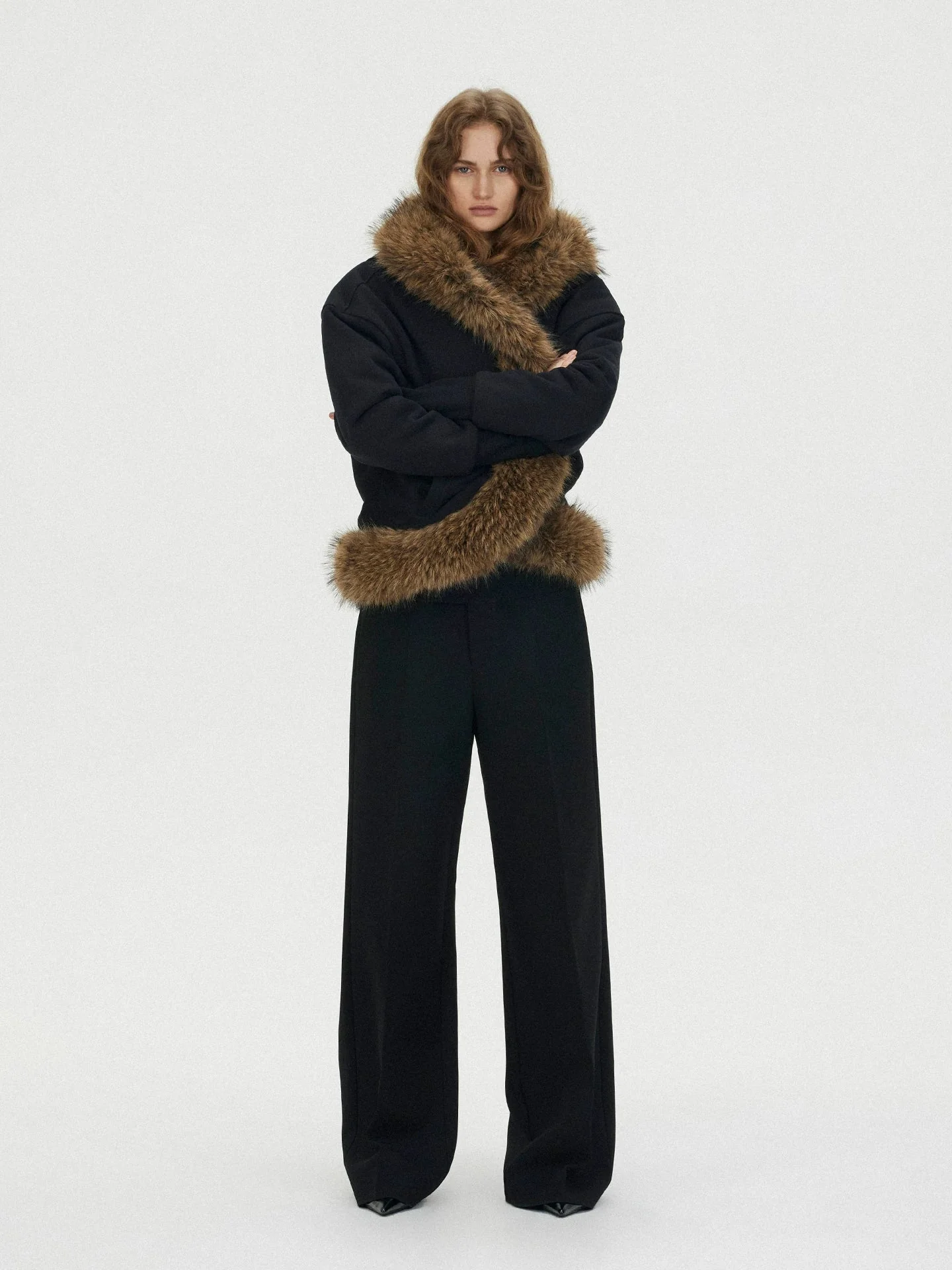 Fur-Trim Hooded Jacket - Image 3
