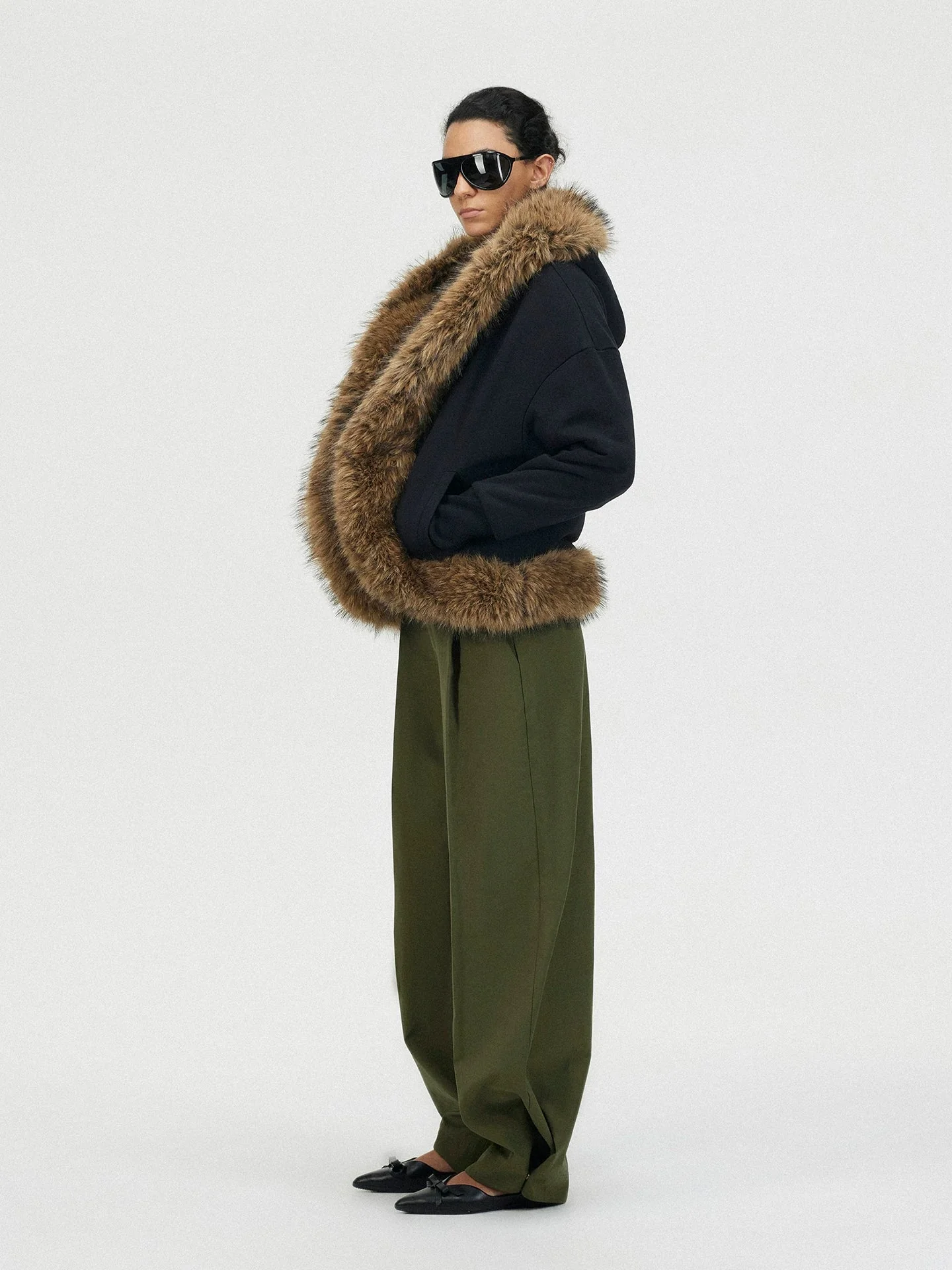 Fur-Trim Hooded Jacket - Image 4