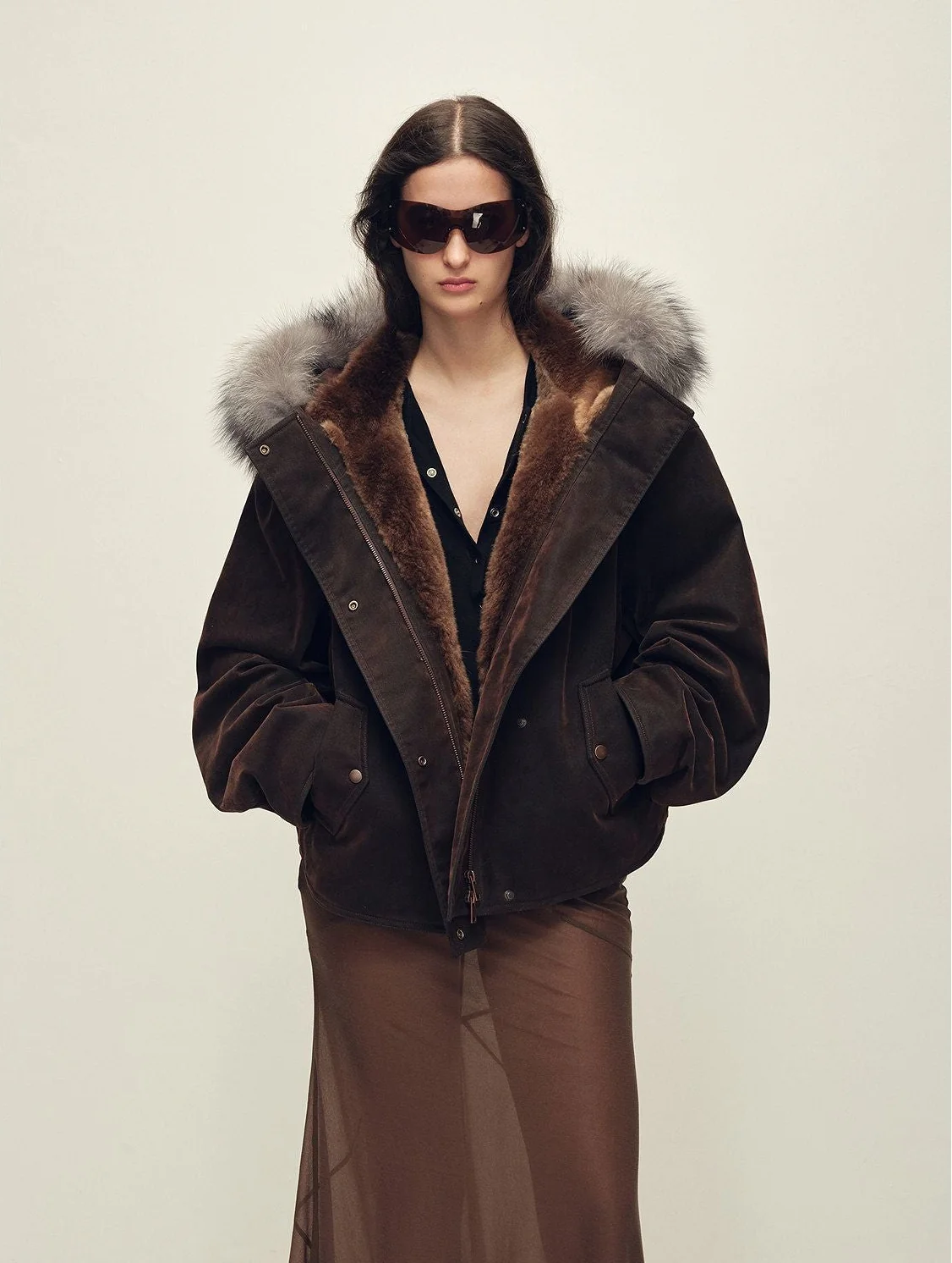 Fur-Trim Hooded Parka - Image 6