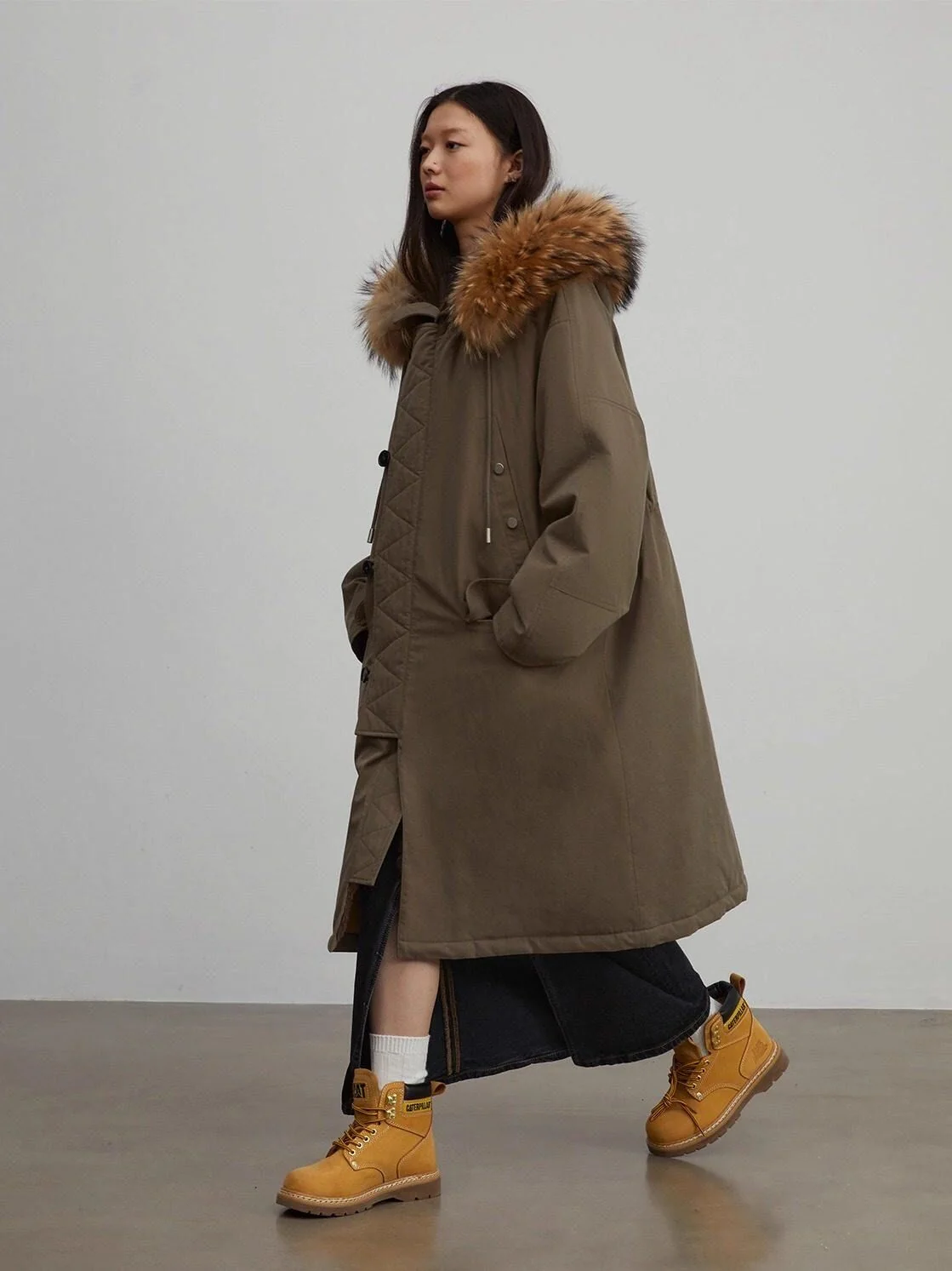 Fur-Trim Parka Coat - Image 5